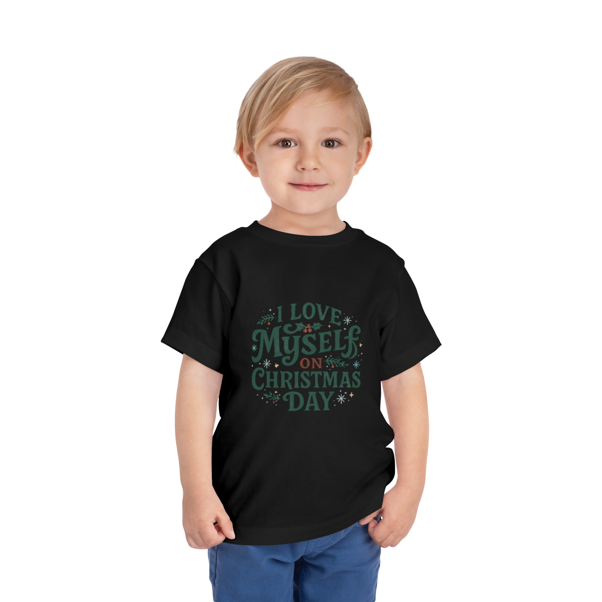 Toddler  I Love Myself on Christmas Day Tee #111720205-1