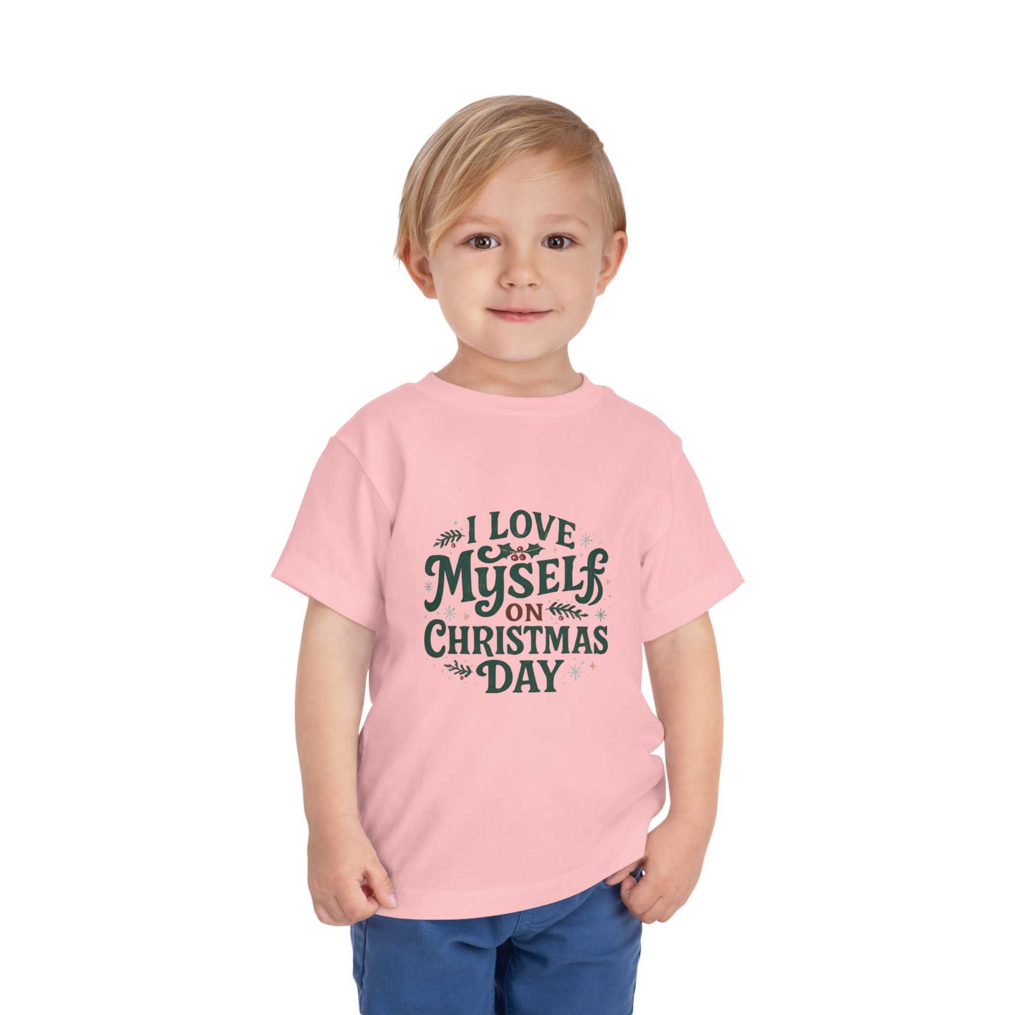 Toddler  I Love Myself on Christmas Day Tee #111720205-1