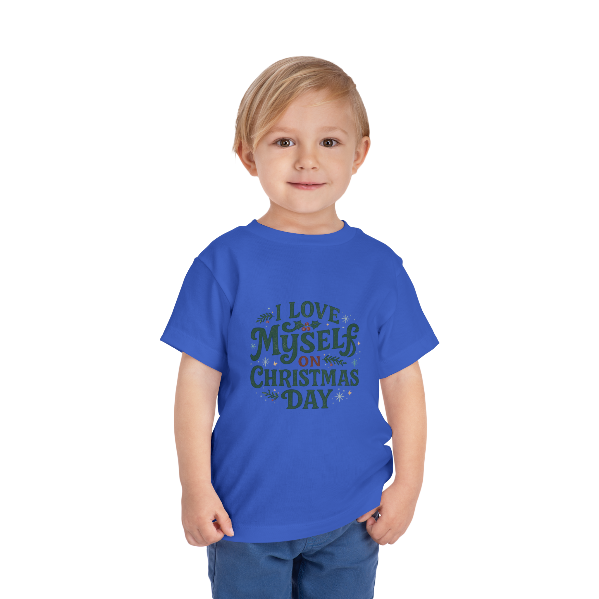 Toddler  I Love Myself on Christmas Day Tee #111720205-1