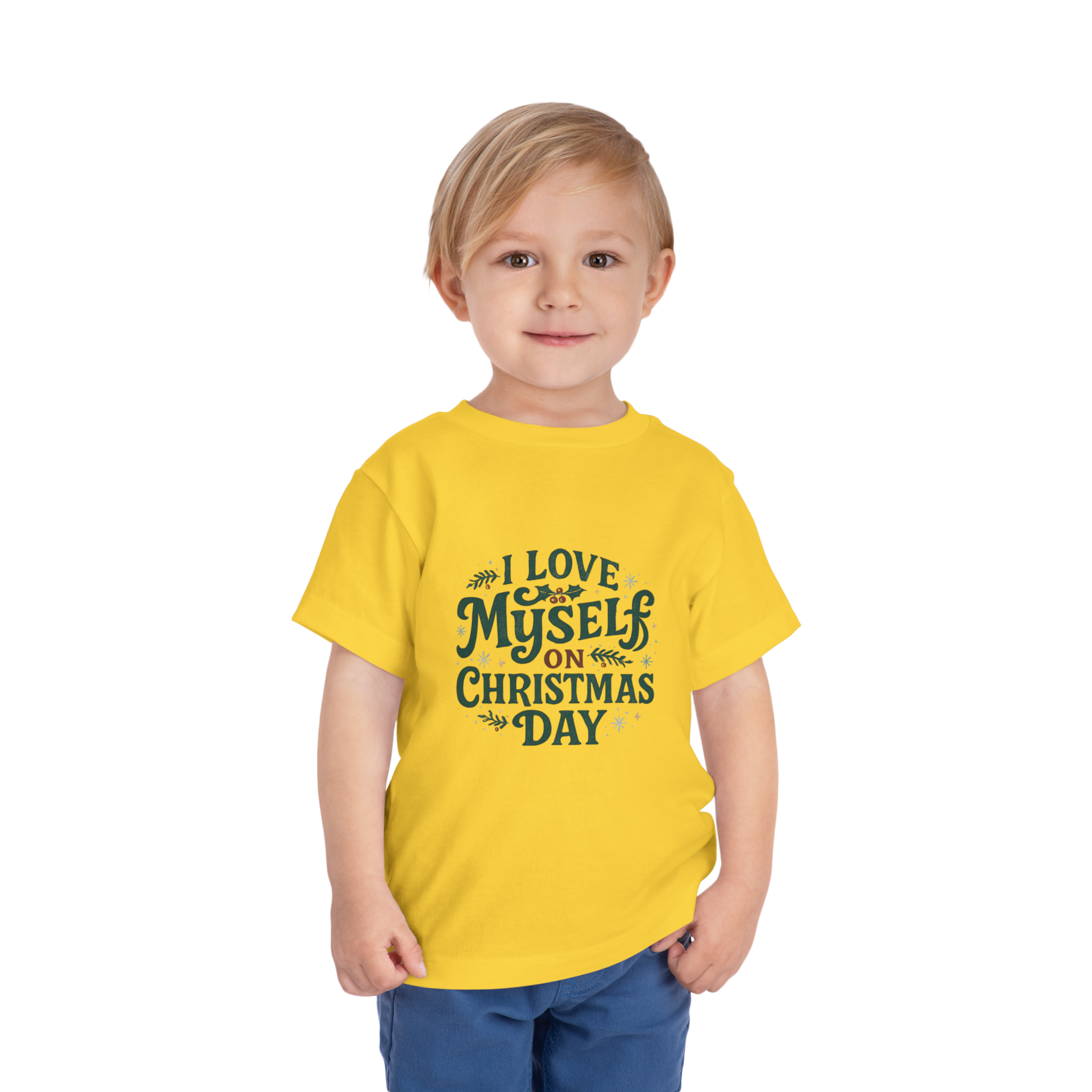Toddler  I Love Myself on Christmas Day Tee #111720205-1