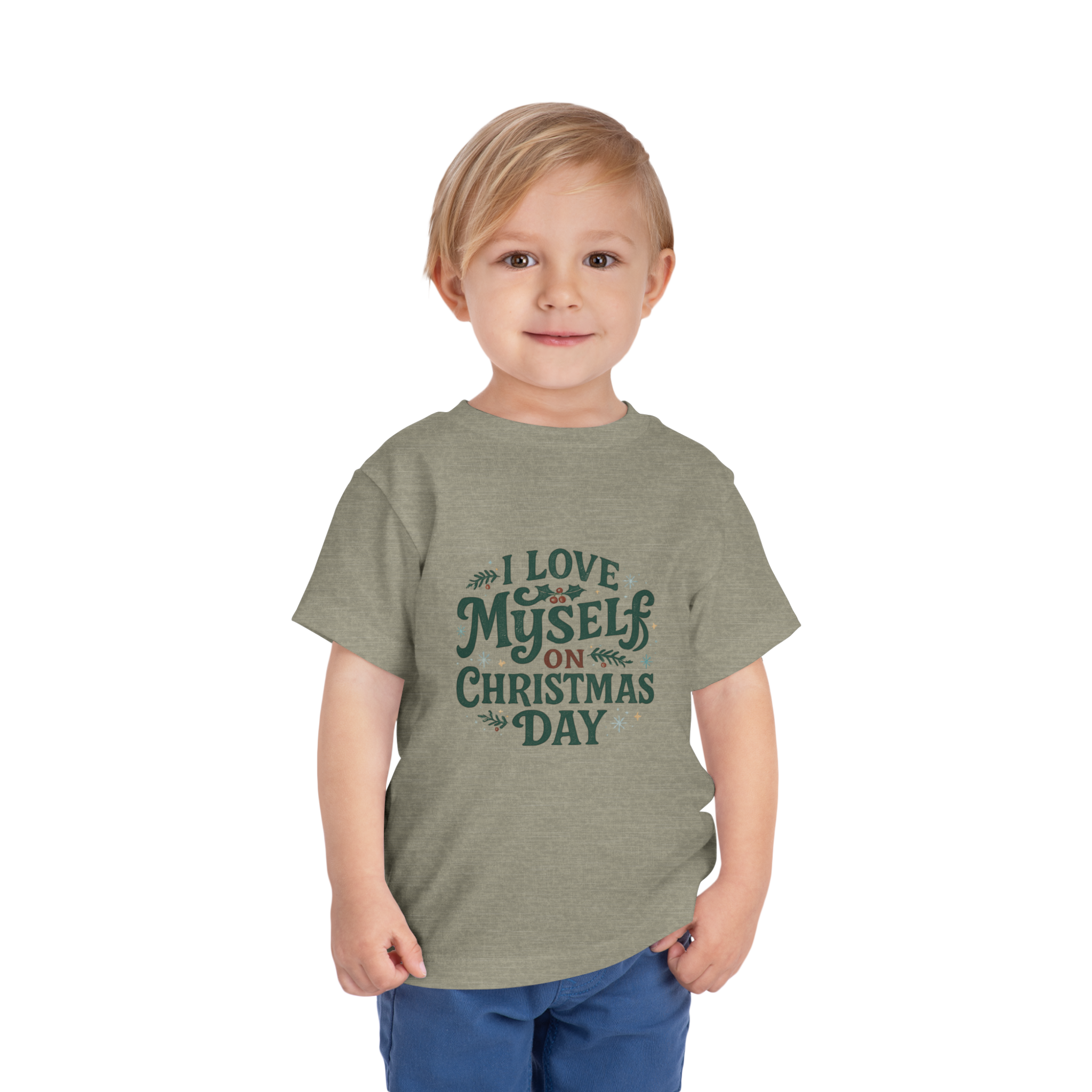 Toddler  I Love Myself on Christmas Day Tee #111720205-1