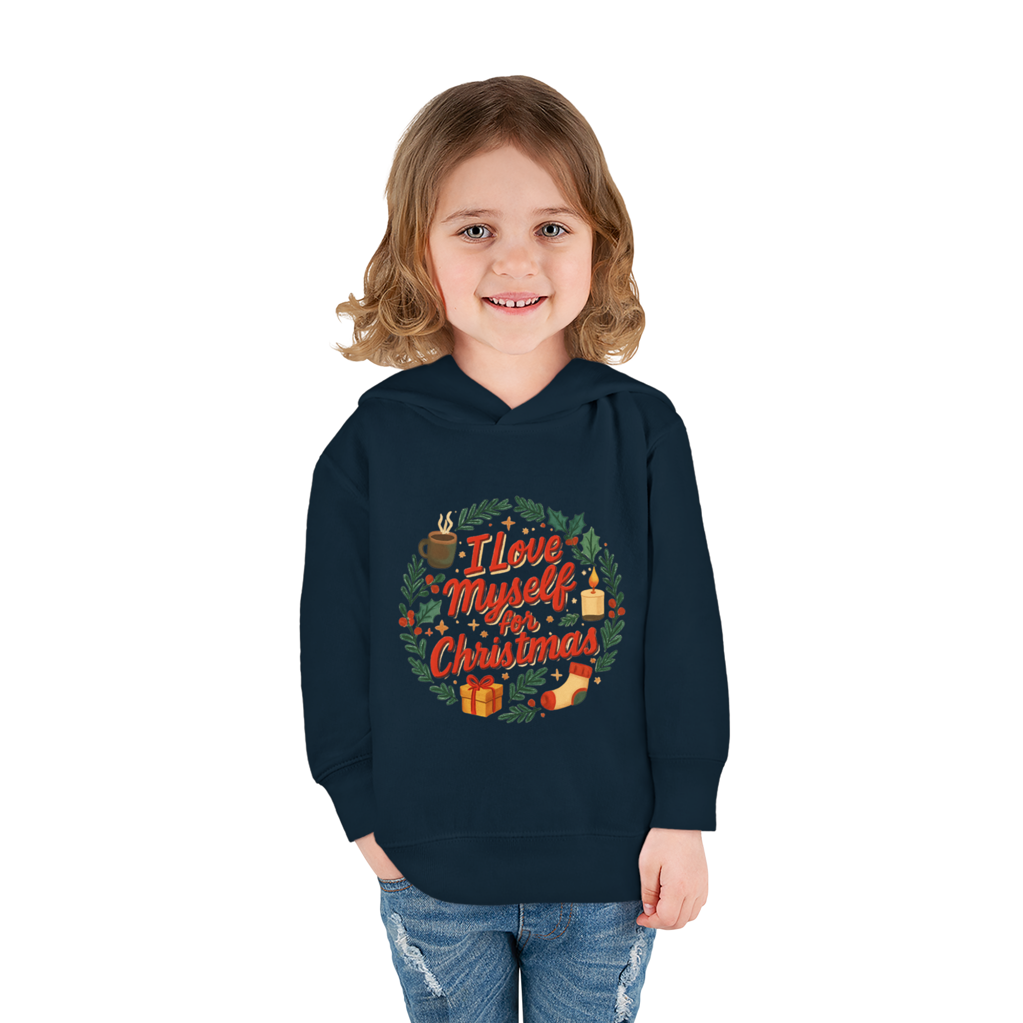 Toddler I Love Myself for Christmas Fleece Hoodie #11202025-1