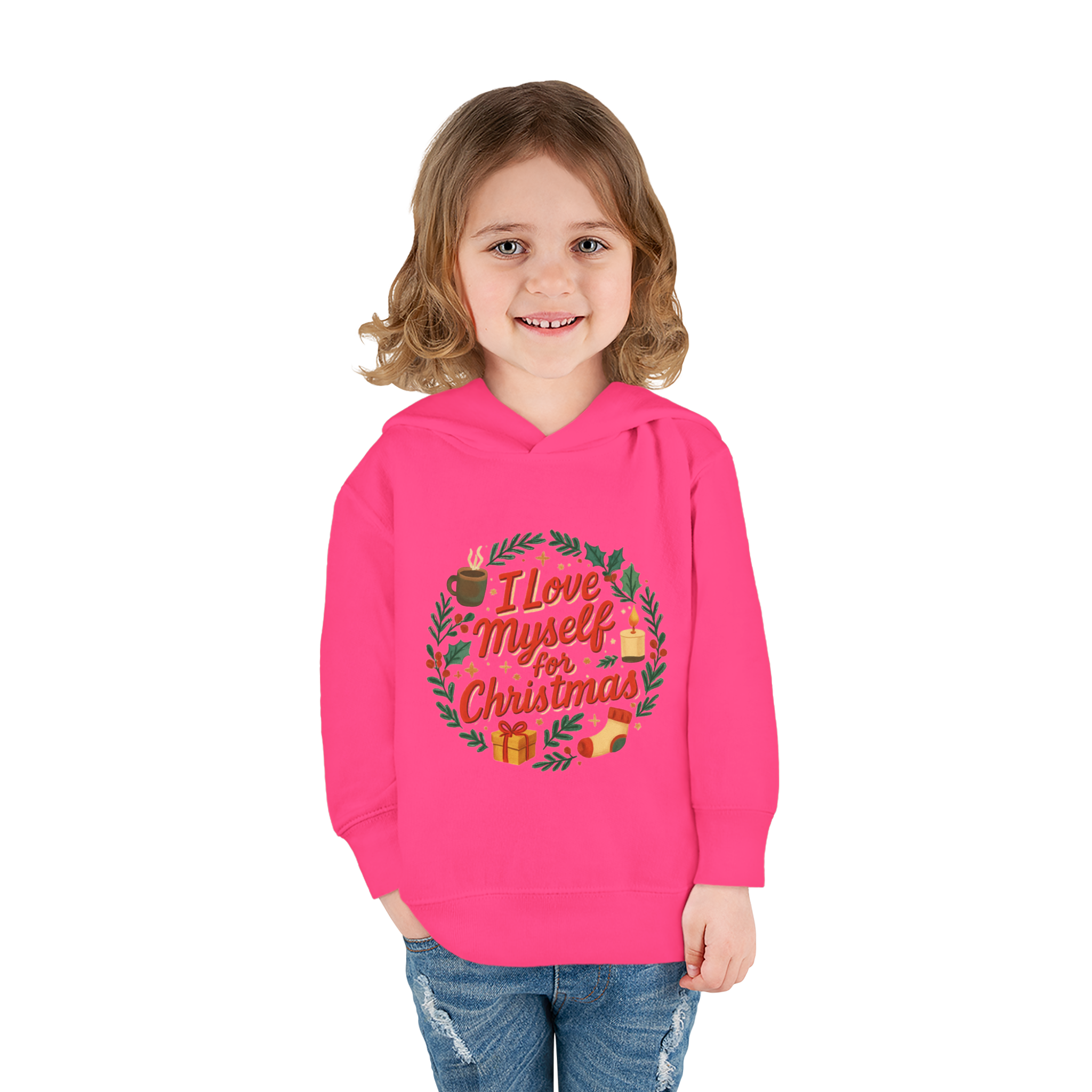Toddler I Love Myself for Christmas Fleece Hoodie #11202025-1