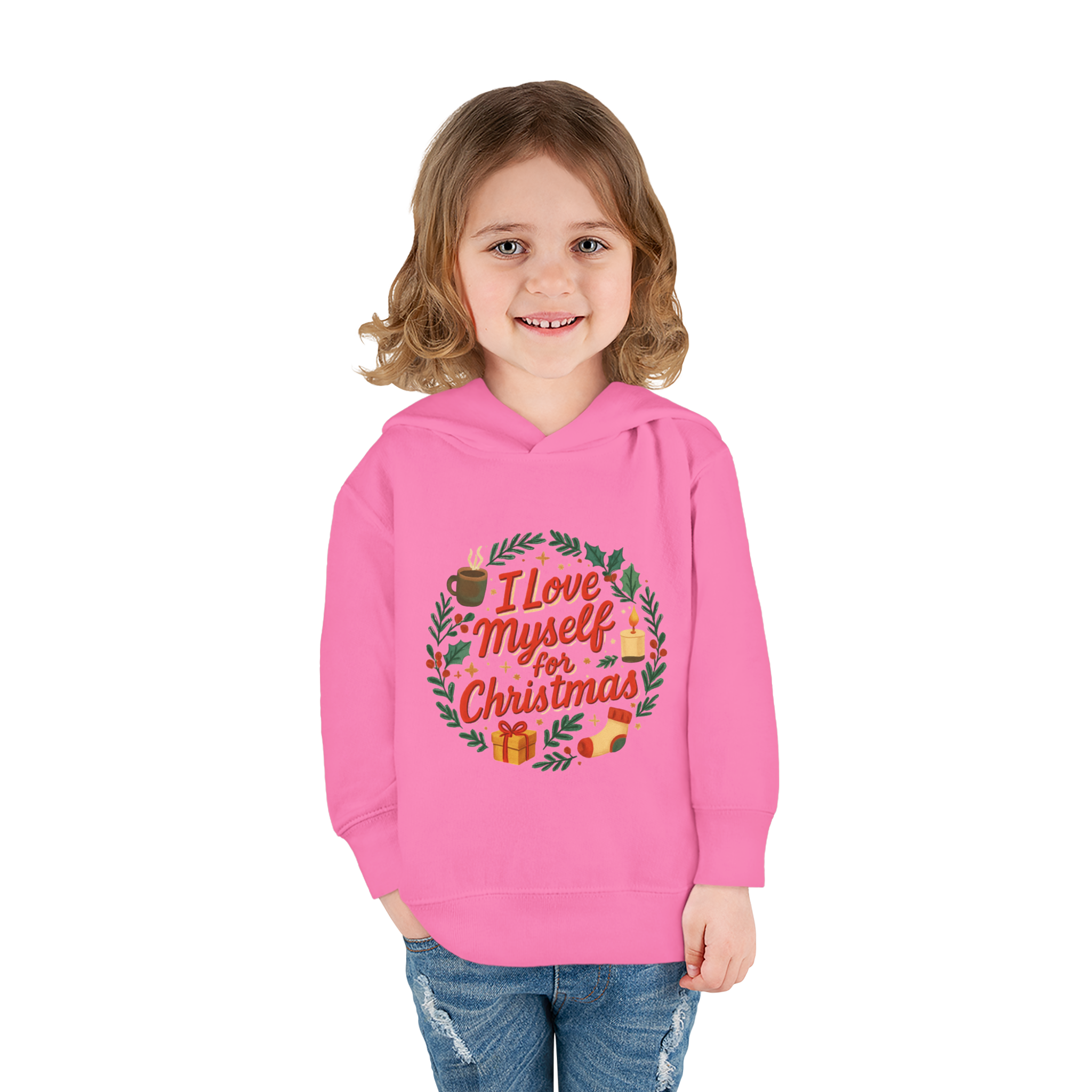 Toddler I Love Myself for Christmas Fleece Hoodie #11202025-1