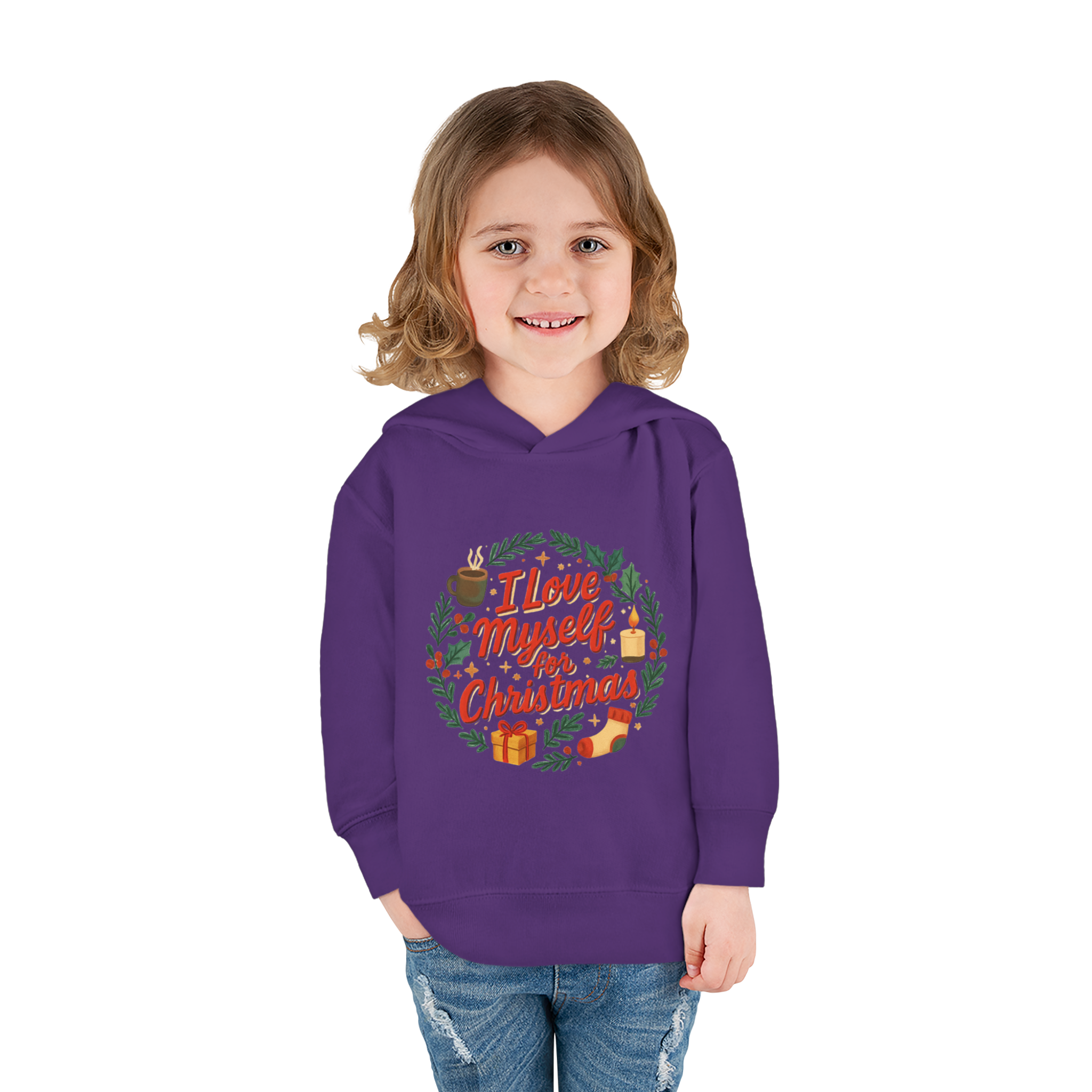 Toddler I Love Myself for Christmas Fleece Hoodie #11202025-1