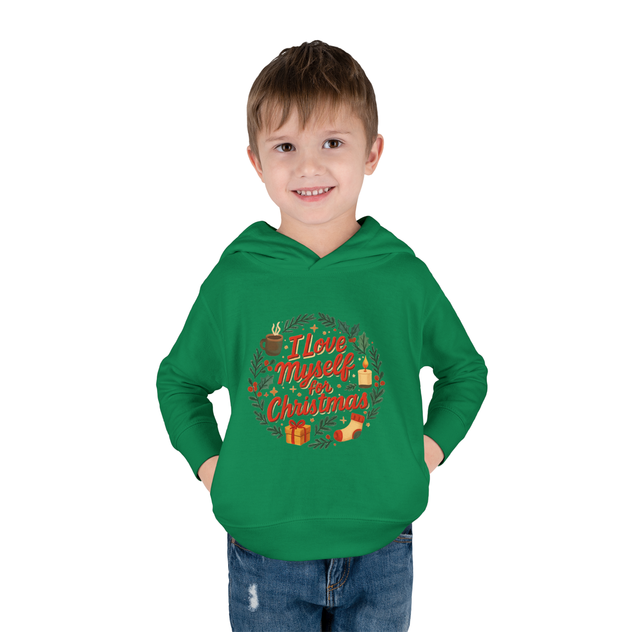 Toddler I Love Myself for Christmas Fleece Hoodie #11202025-1