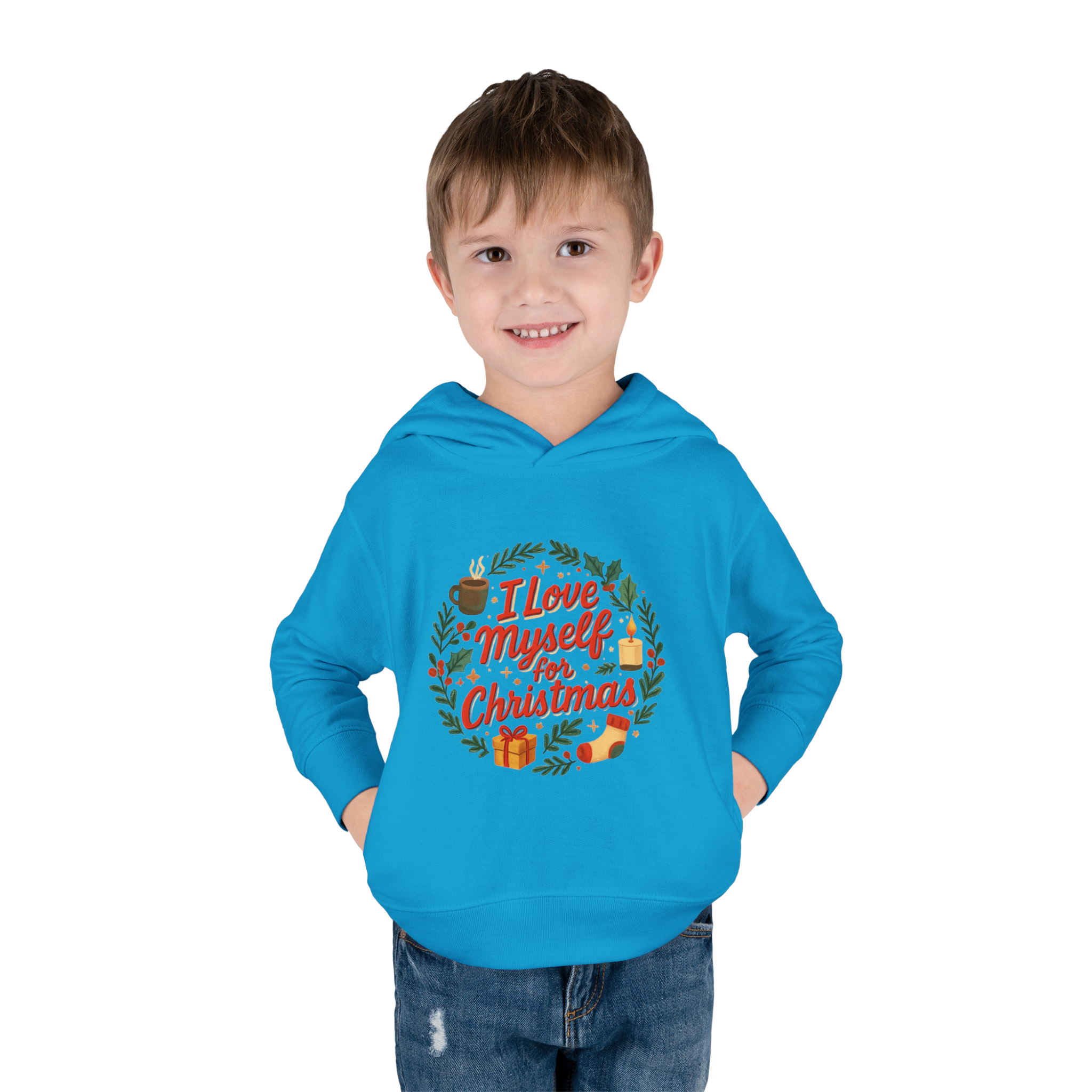 Toddler I Love Myself for Christmas Fleece Hoodie #11202025-1
