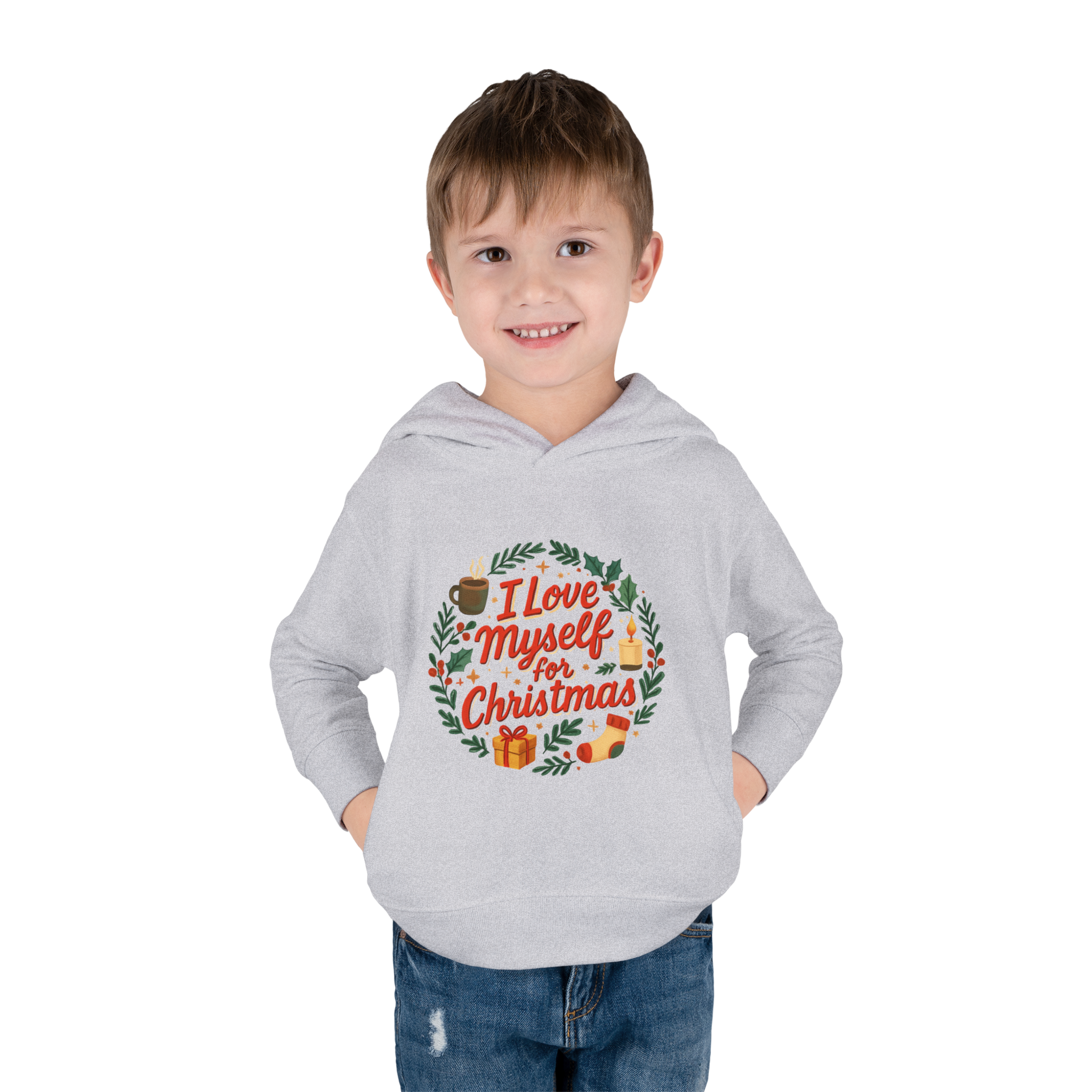 Toddler I Love Myself for Christmas Fleece Hoodie #11202025-1