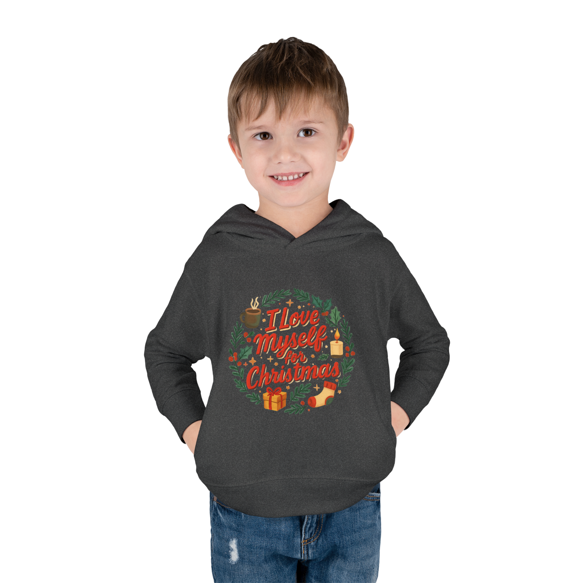 Toddler I Love Myself for Christmas Fleece Hoodie #11202025-1
