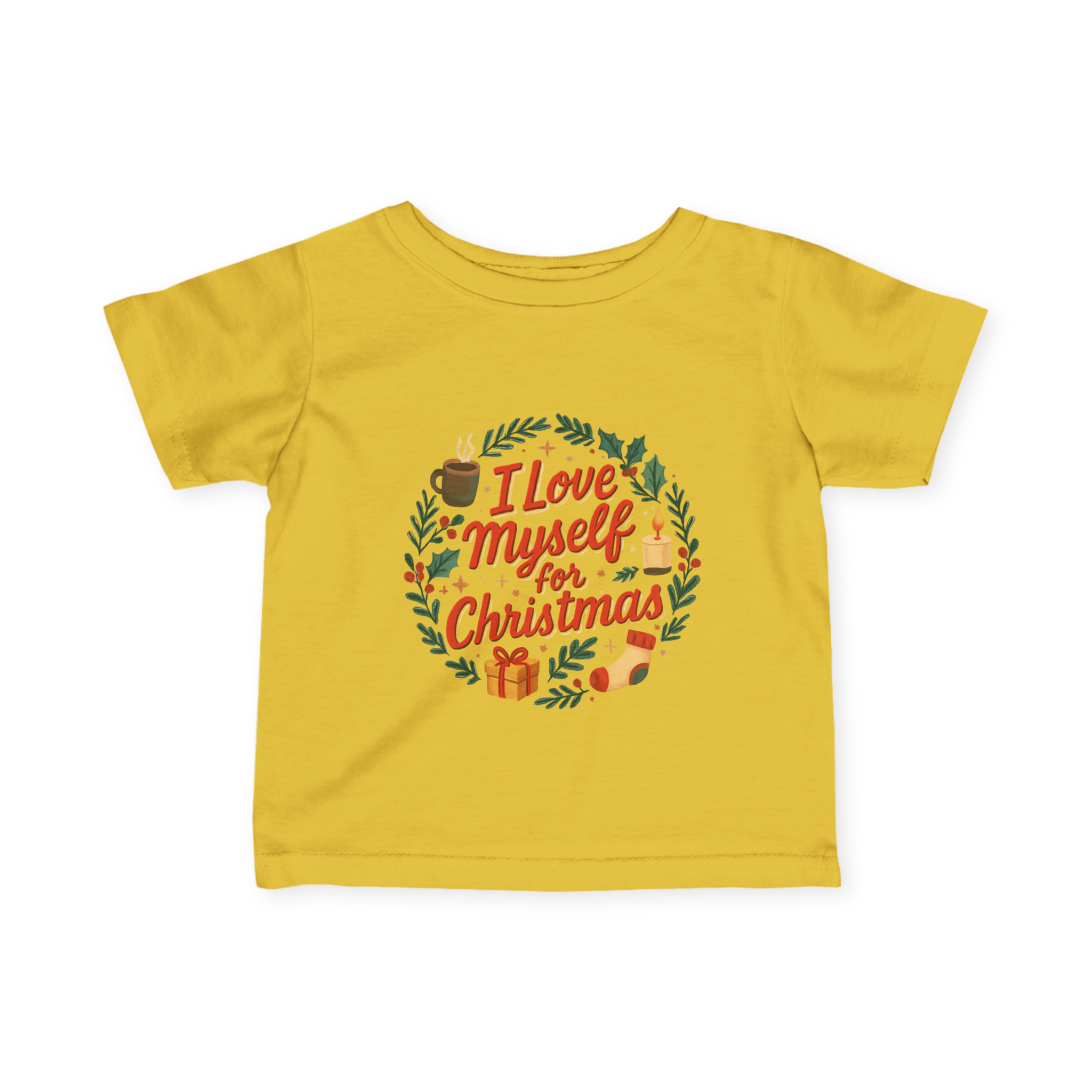 Infant I Love Myself for Christmas Fine Jersey Tee #11202025-1