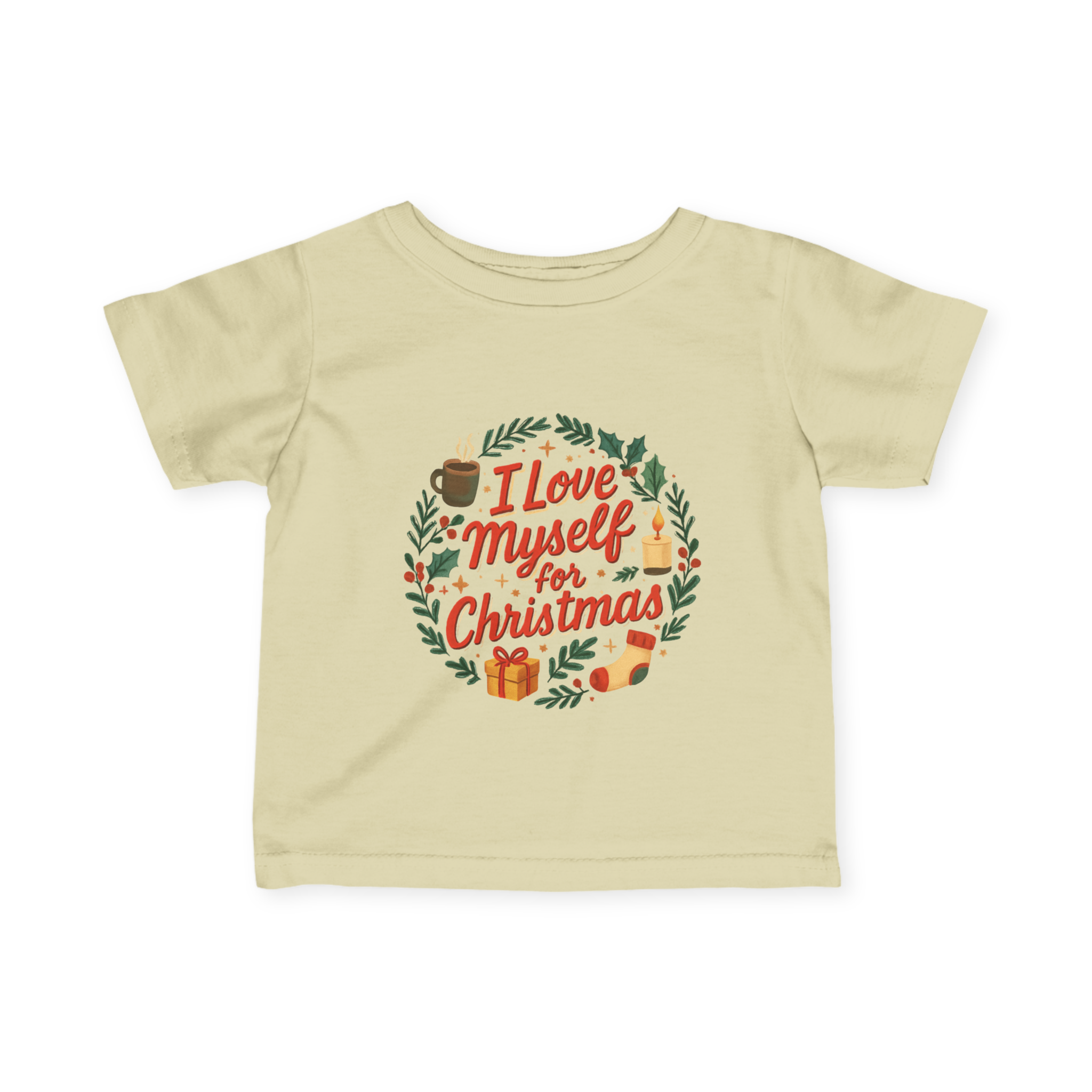 Infant I Love Myself for Christmas Fine Jersey Tee #11202025-1