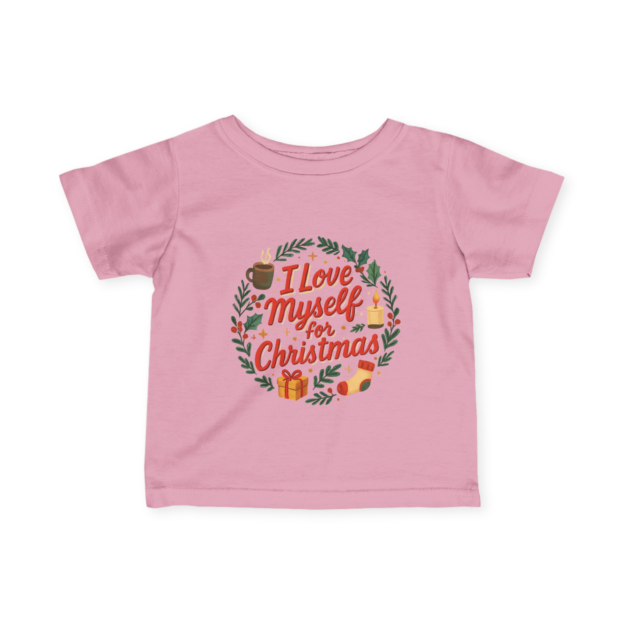 Infant I Love Myself for Christmas Fine Jersey Tee #11202025-1
