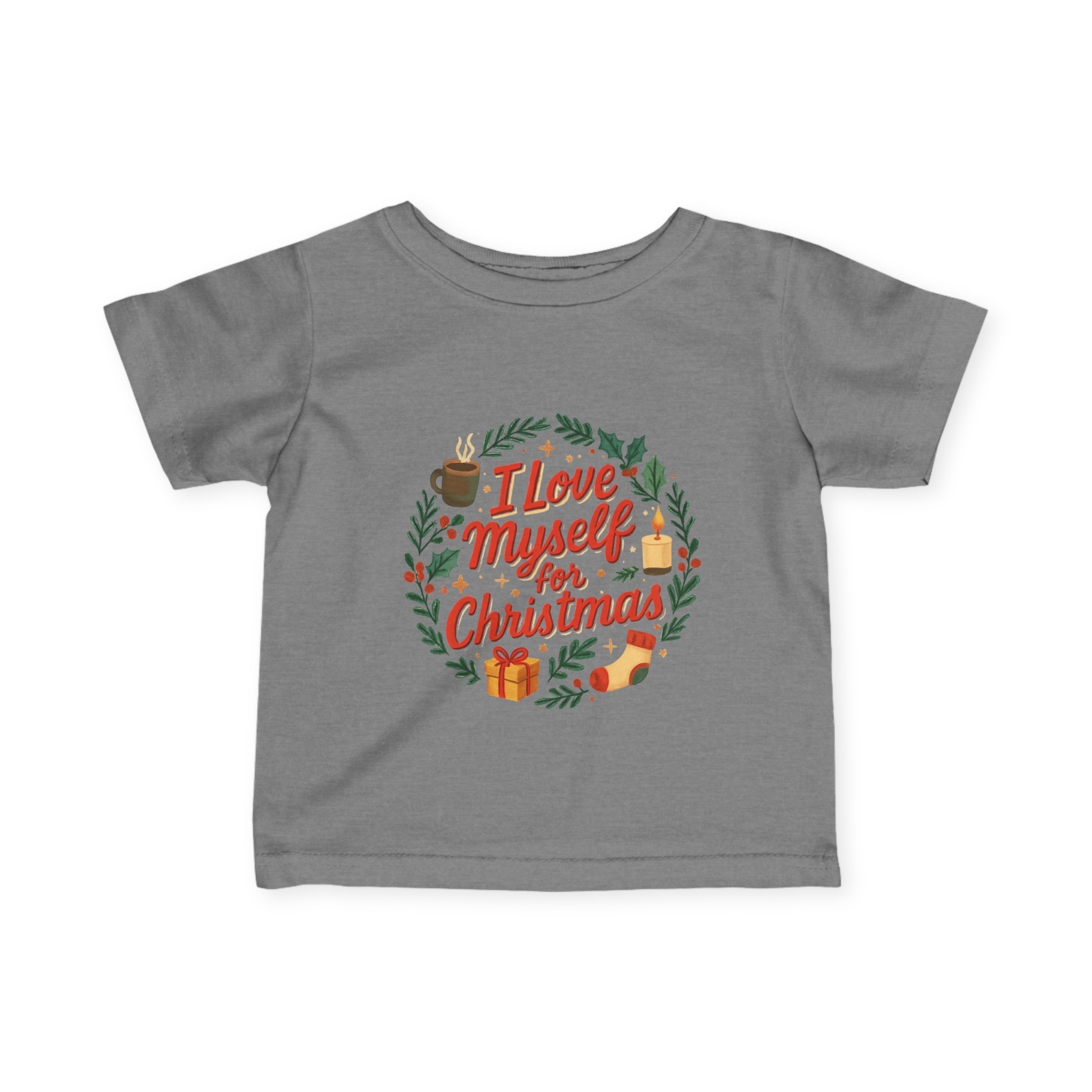 Infant I Love Myself for Christmas Fine Jersey Tee #11202025-1