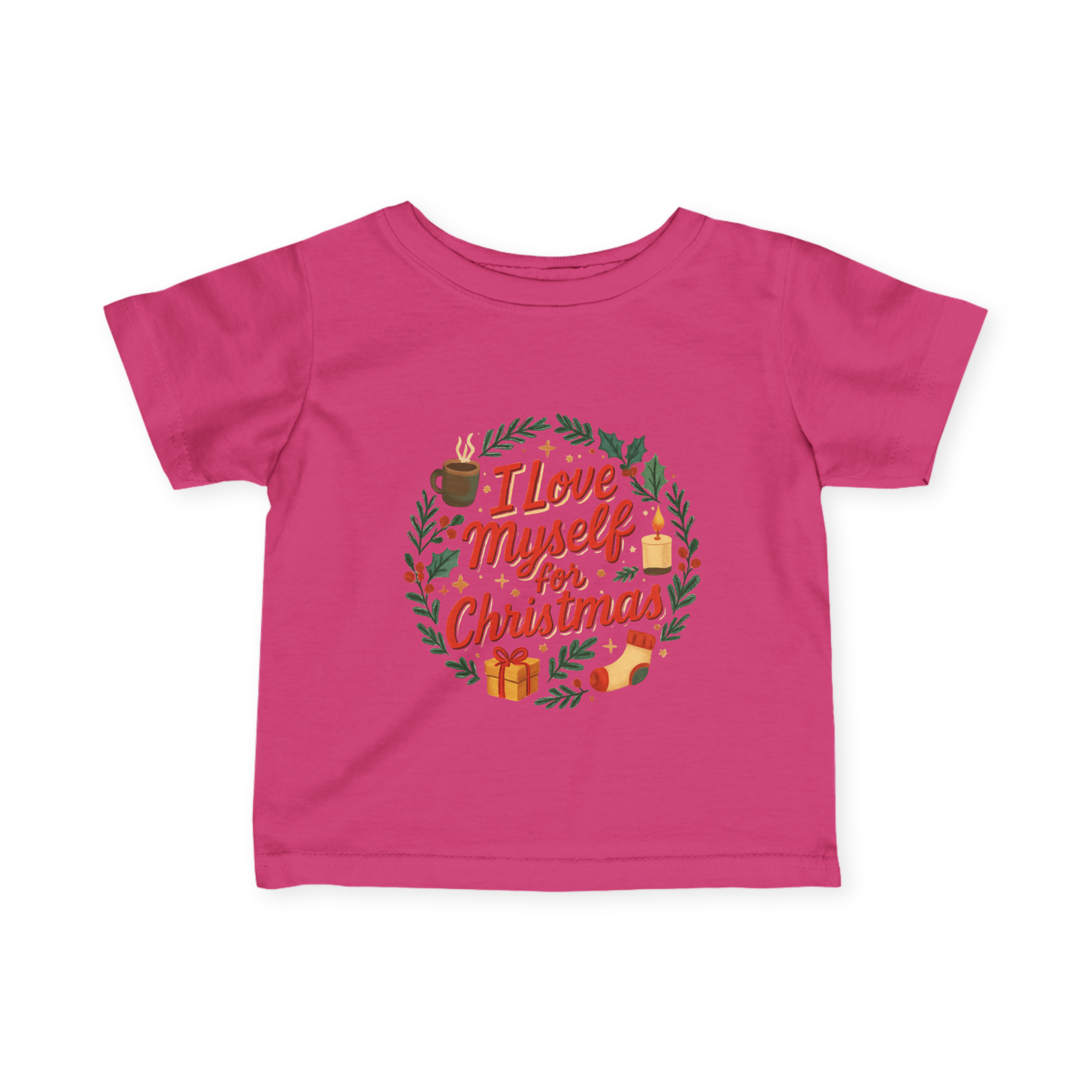 Infant I Love Myself for Christmas Fine Jersey Tee #11202025-1