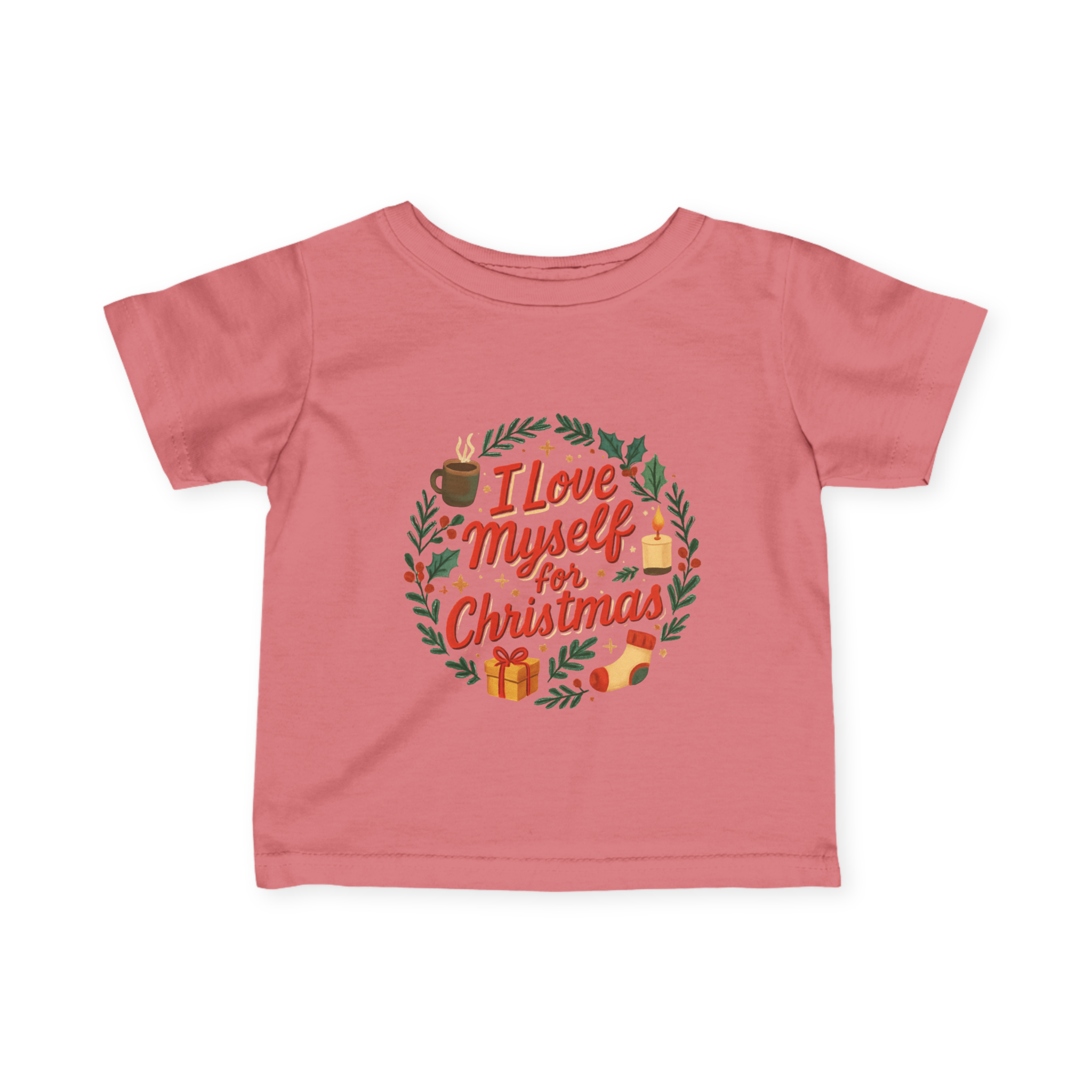 Infant I Love Myself for Christmas Fine Jersey Tee #11202025-1
