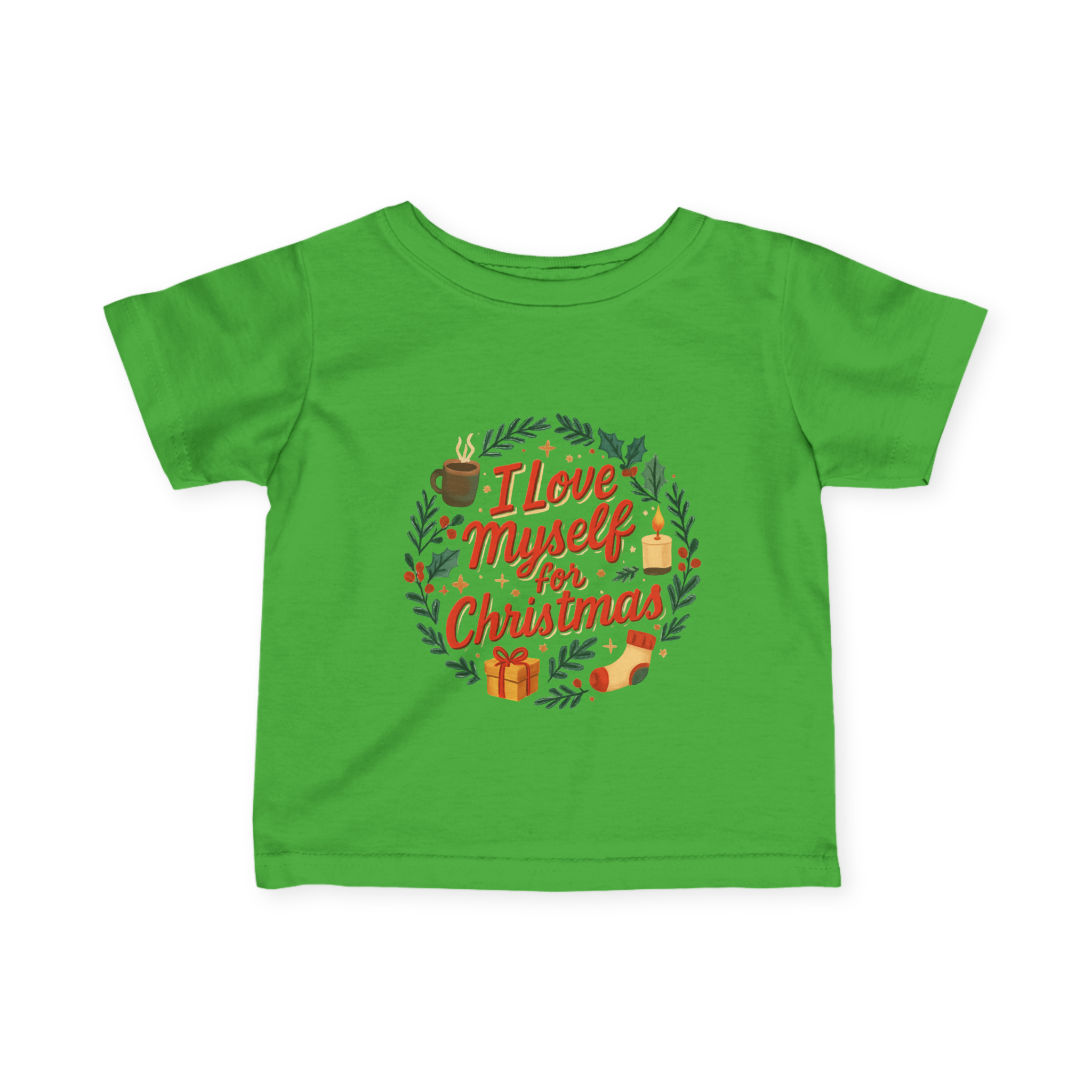 Infant I Love Myself for Christmas Fine Jersey Tee #11202025-1
