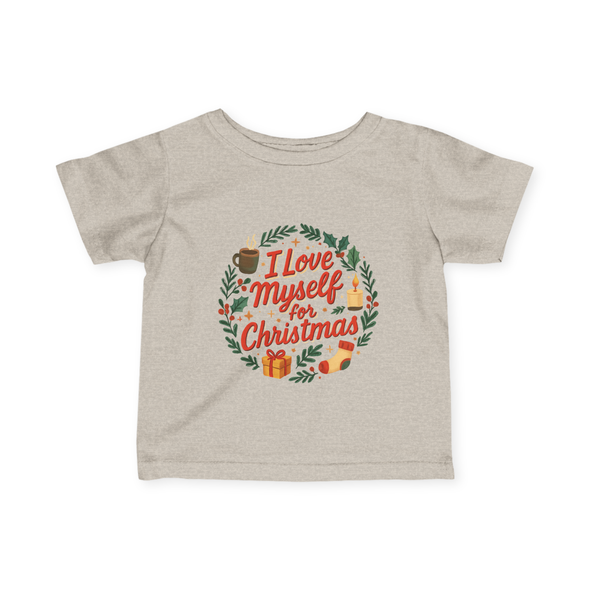 Infant I Love Myself for Christmas Fine Jersey Tee #11202025-1