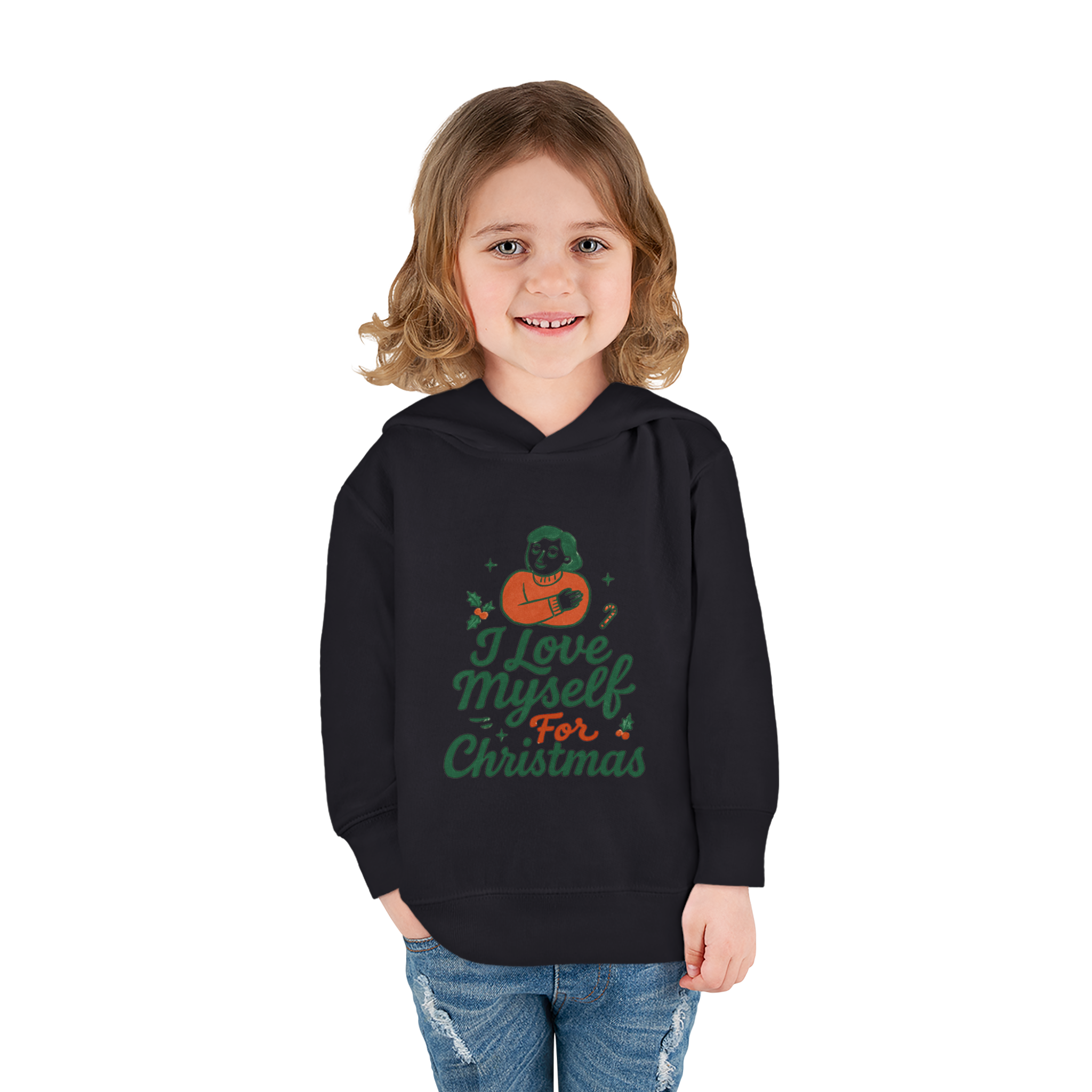 Toddler I Love Myself for Christmas Fleece Hoodie #11212025-1