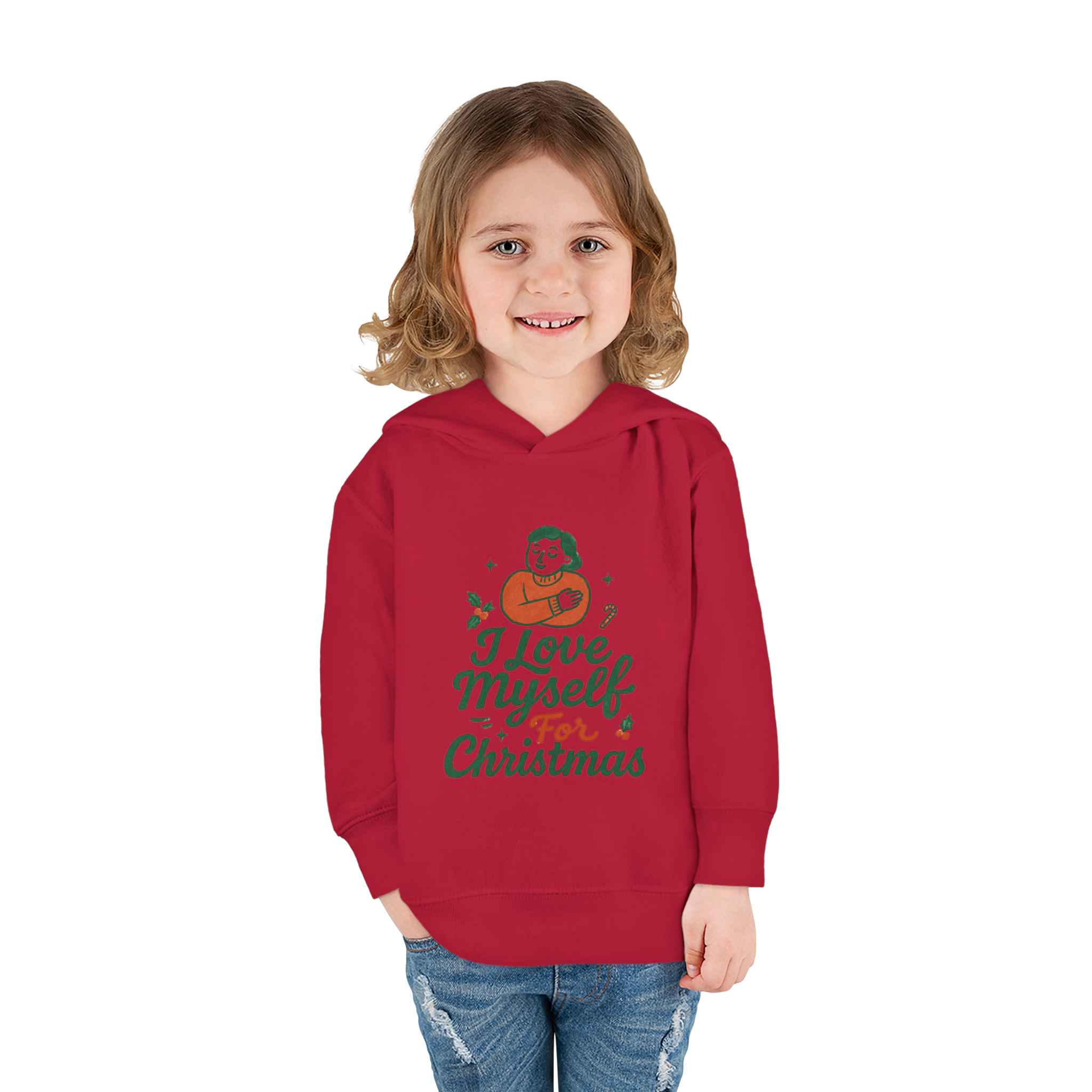 Toddler I Love Myself for Christmas Fleece Hoodie #11212025-1
