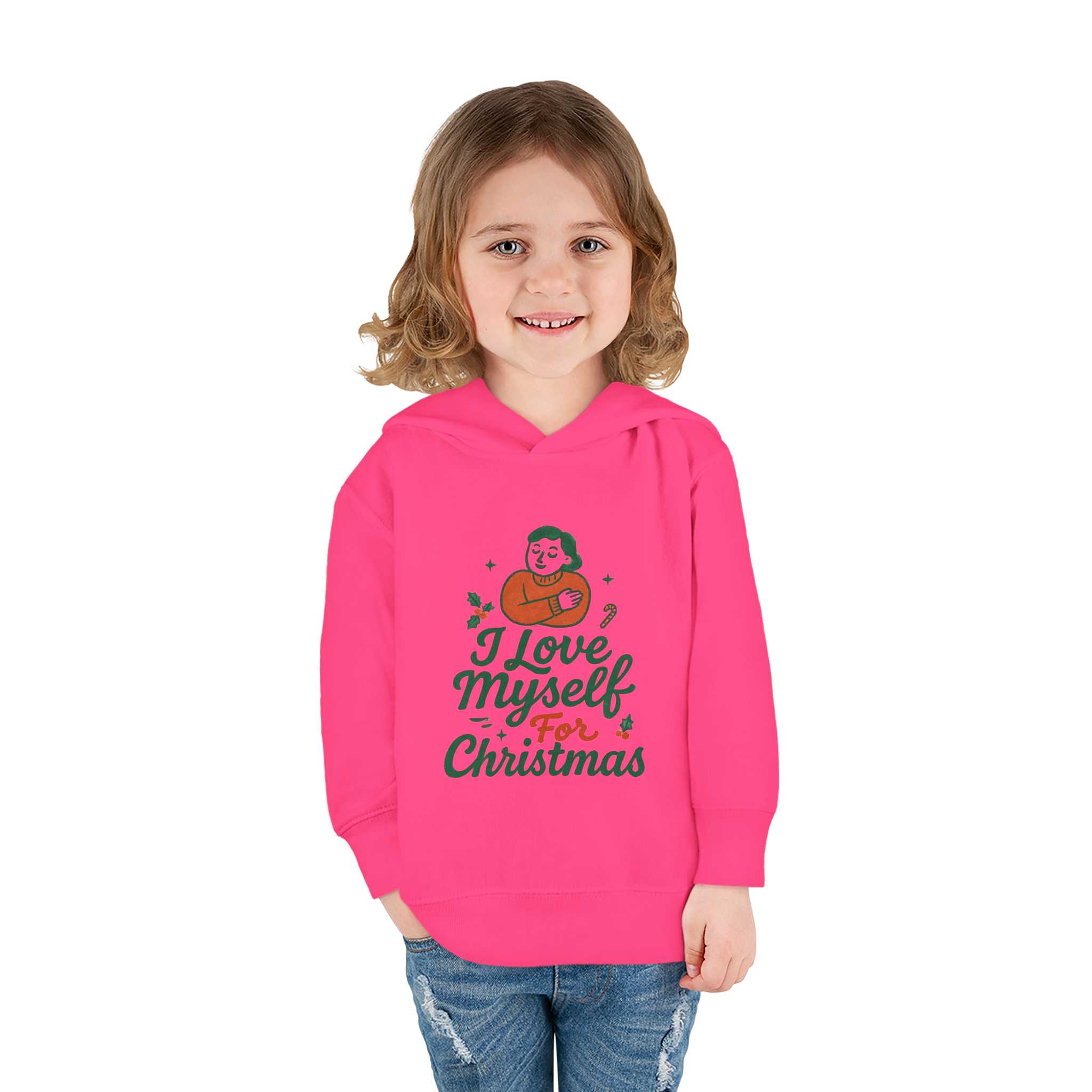 Toddler I Love Myself for Christmas Fleece Hoodie #11212025-1