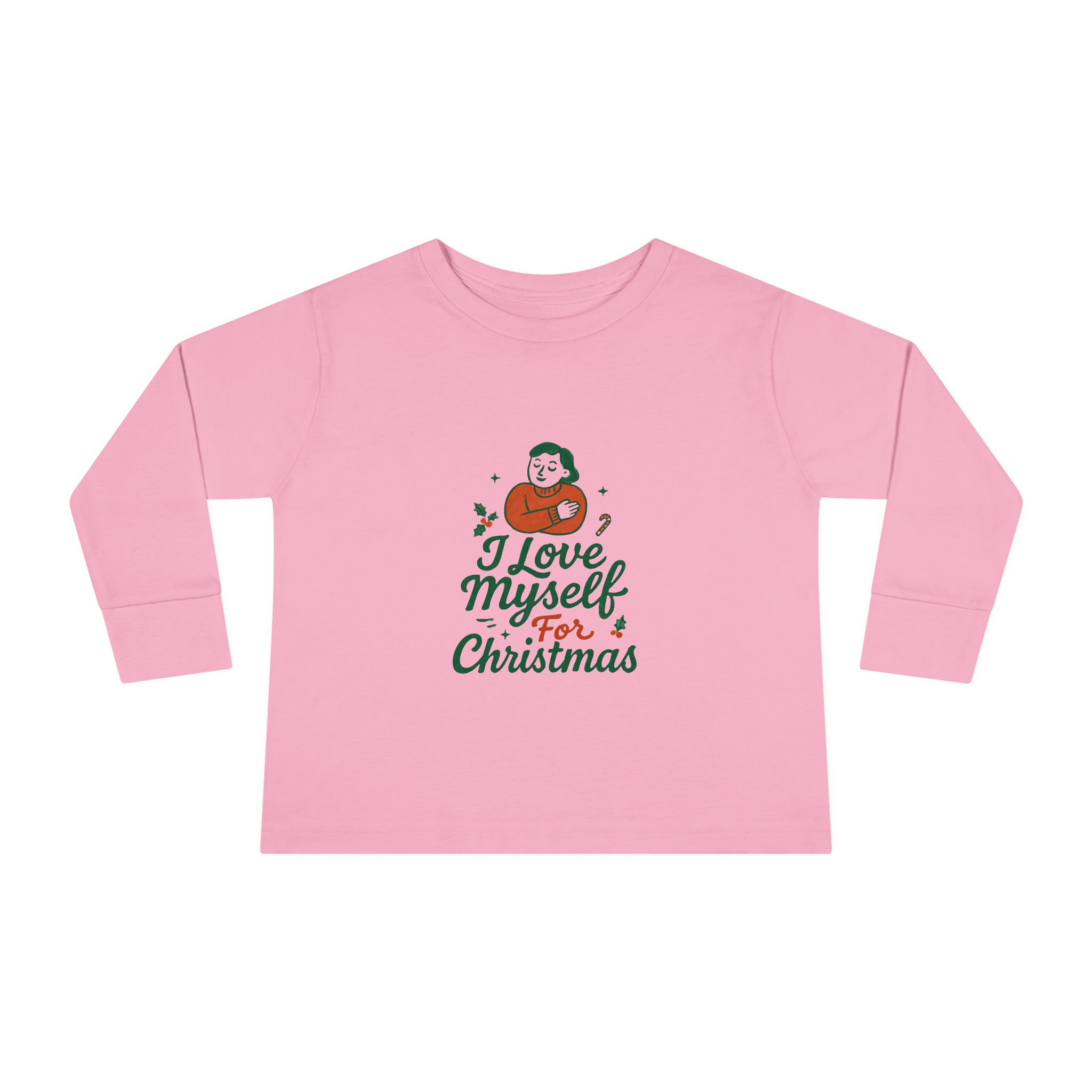 Toddler I Love Myself for Christmas Long Sleeve Tee #11212025-1