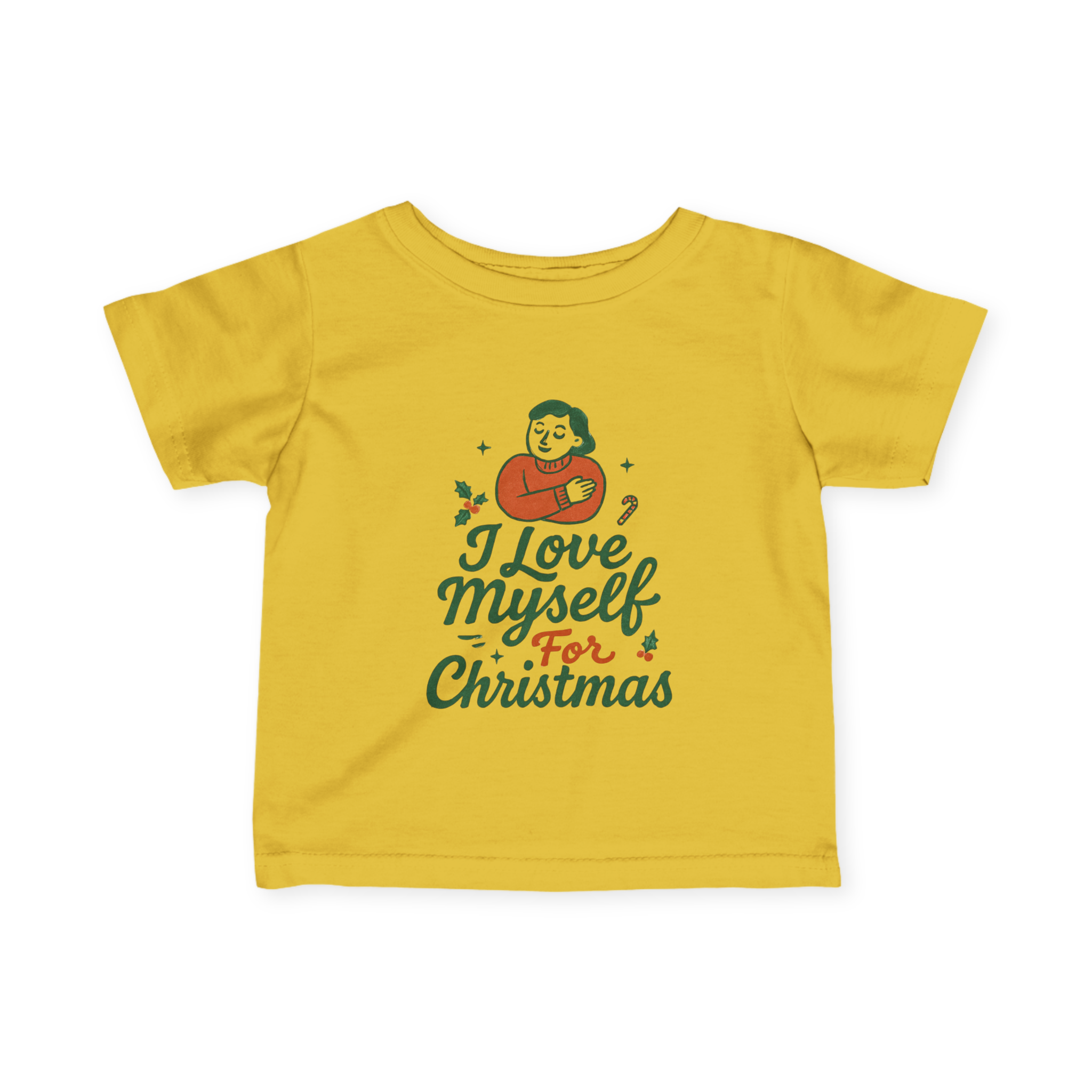 Infant I Love Myself for Christmas Fine Jersey Tee #11212025-1