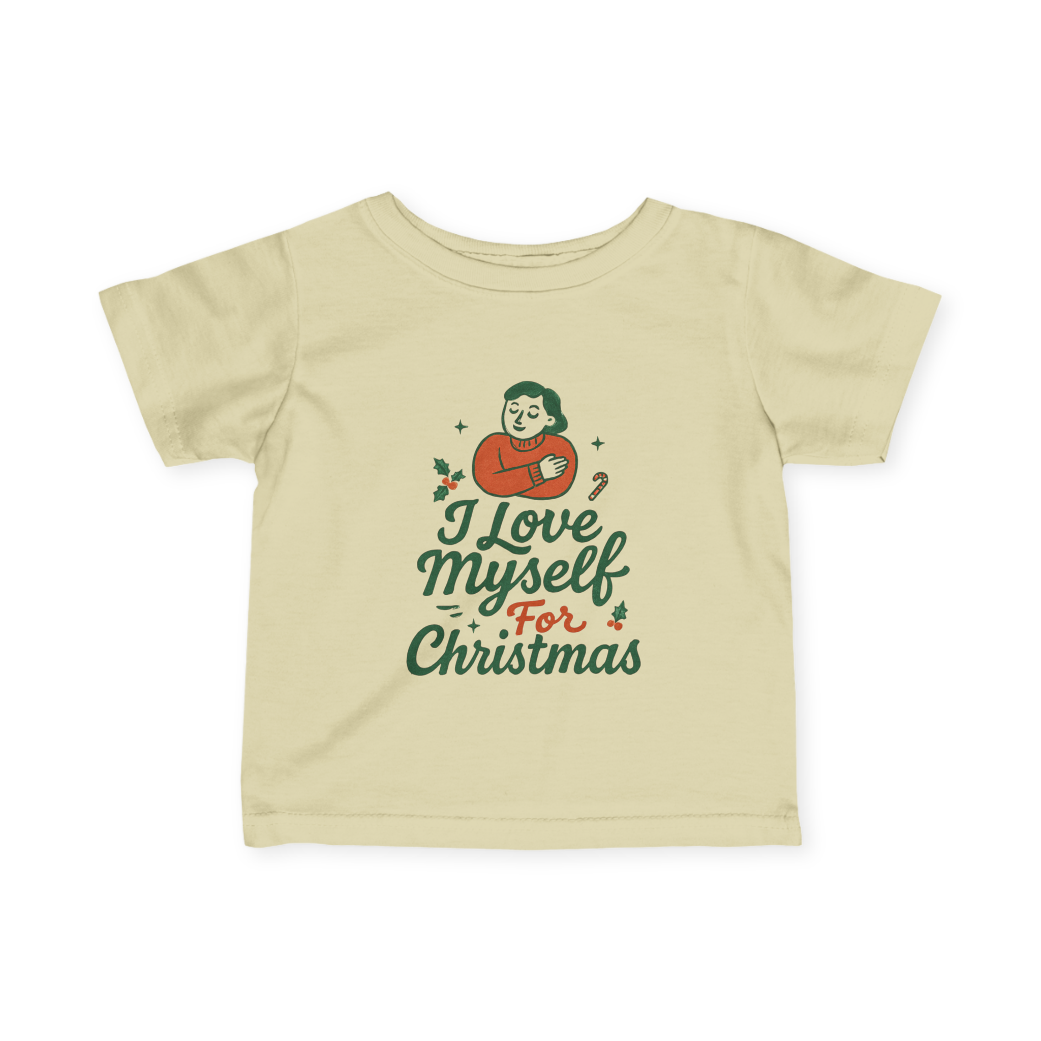 Infant I Love Myself for Christmas Fine Jersey Tee #11212025-1