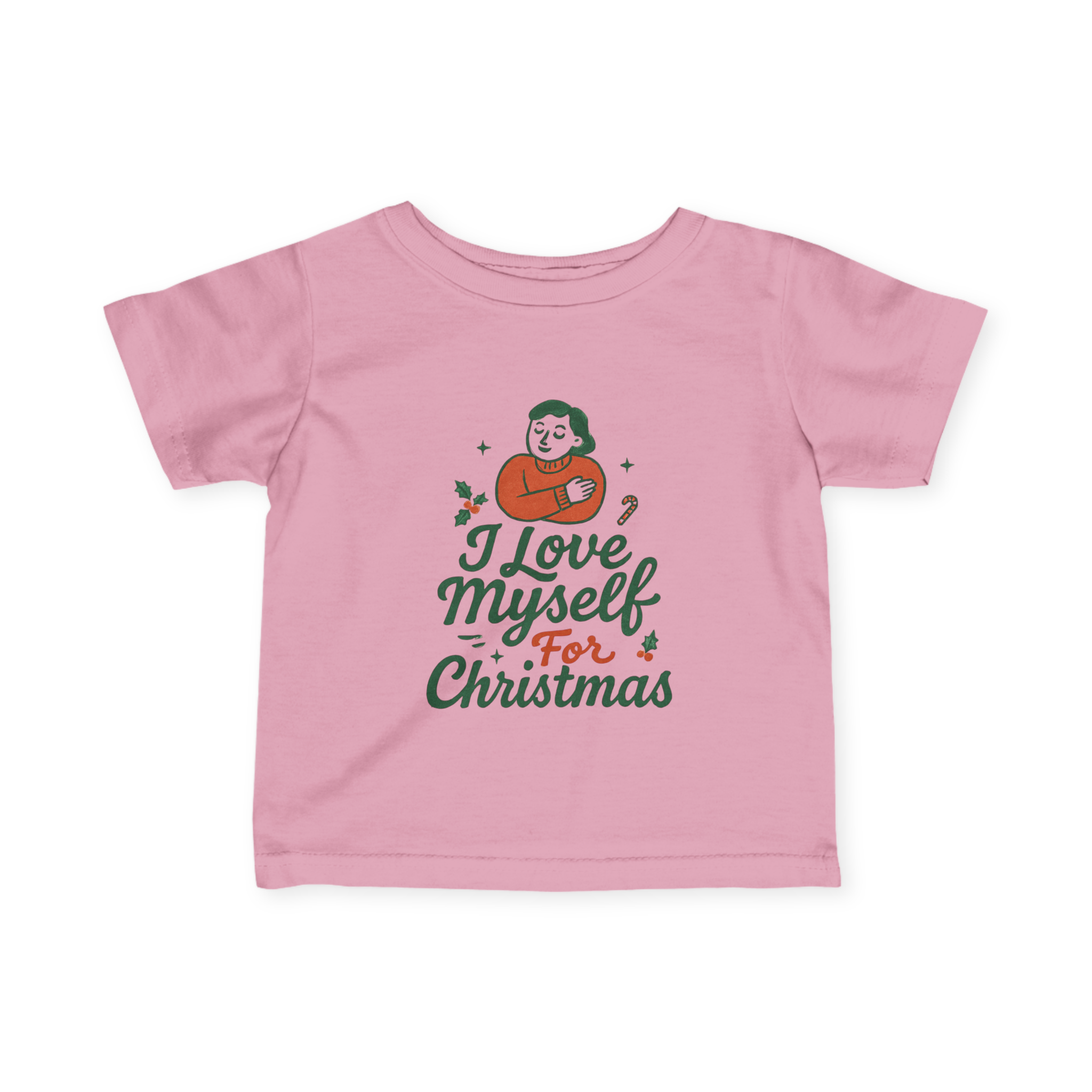 Infant I Love Myself for Christmas Fine Jersey Tee #11212025-1
