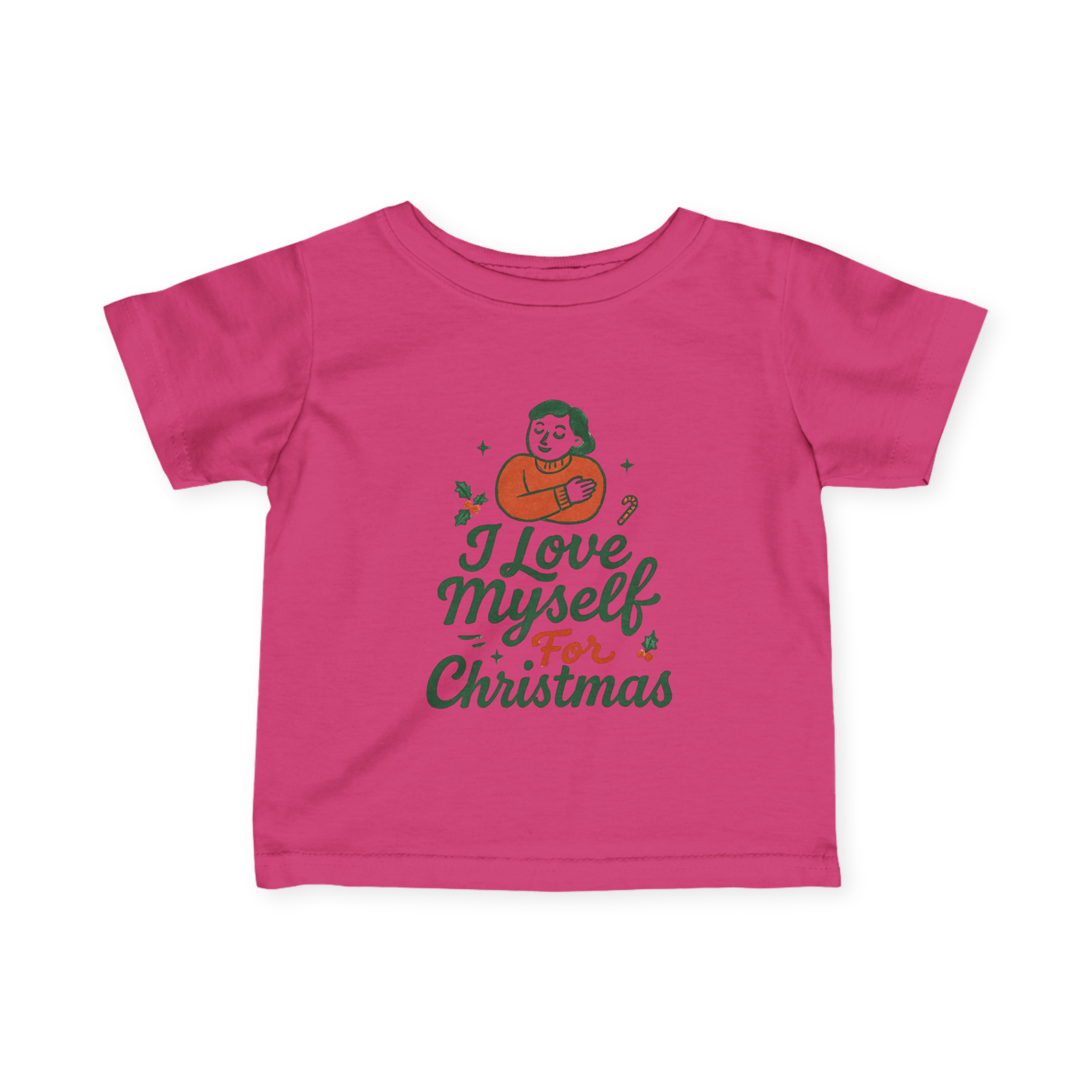 Infant I Love Myself for Christmas Fine Jersey Tee #11212025-1