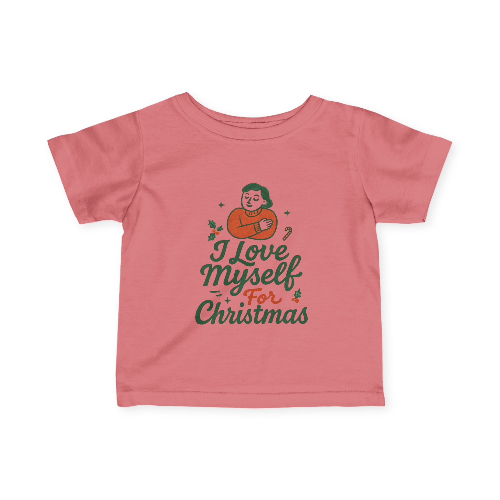 Infant I Love Myself for Christmas Fine Jersey Tee #11212025-1