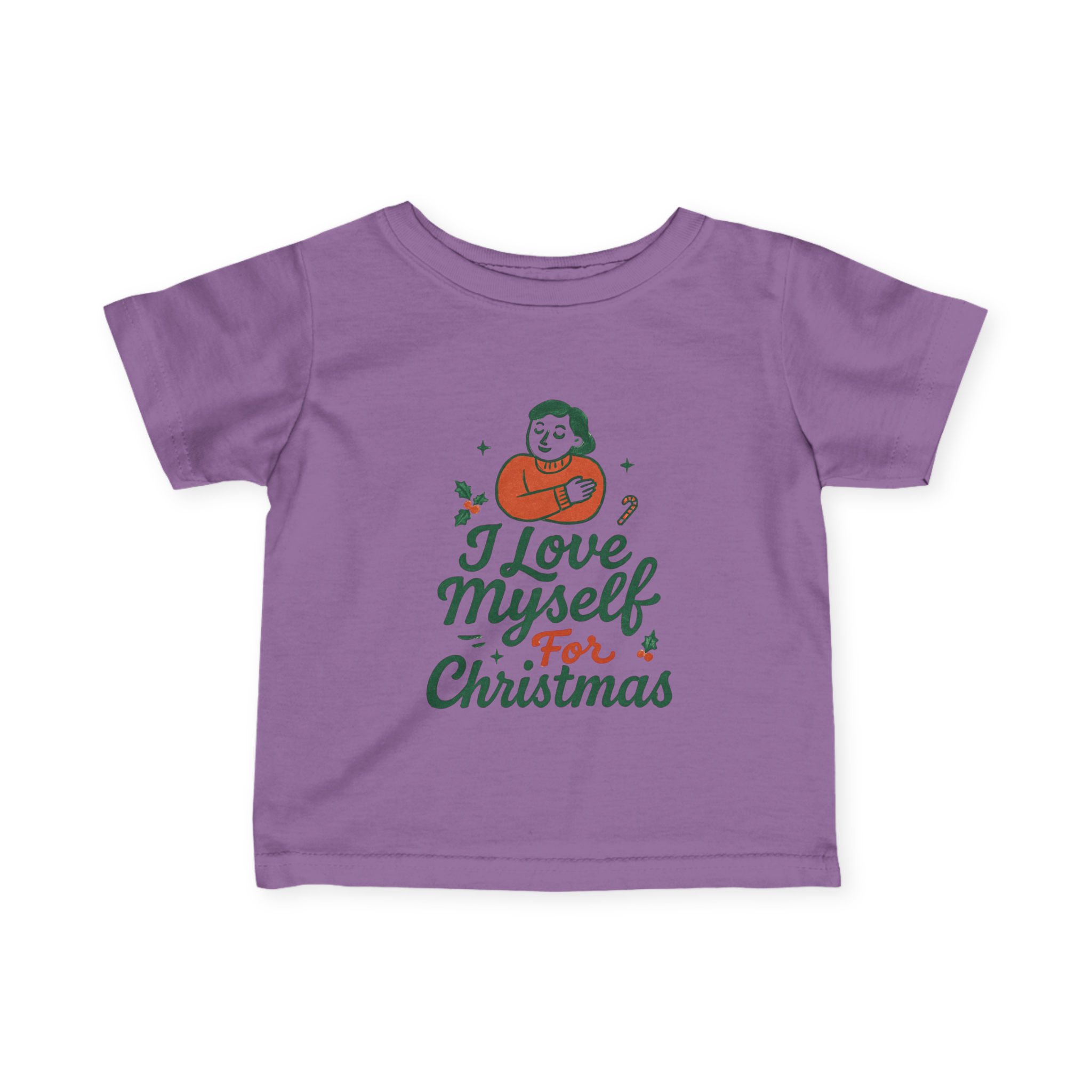Infant I Love Myself for Christmas Fine Jersey Tee #11212025-1
