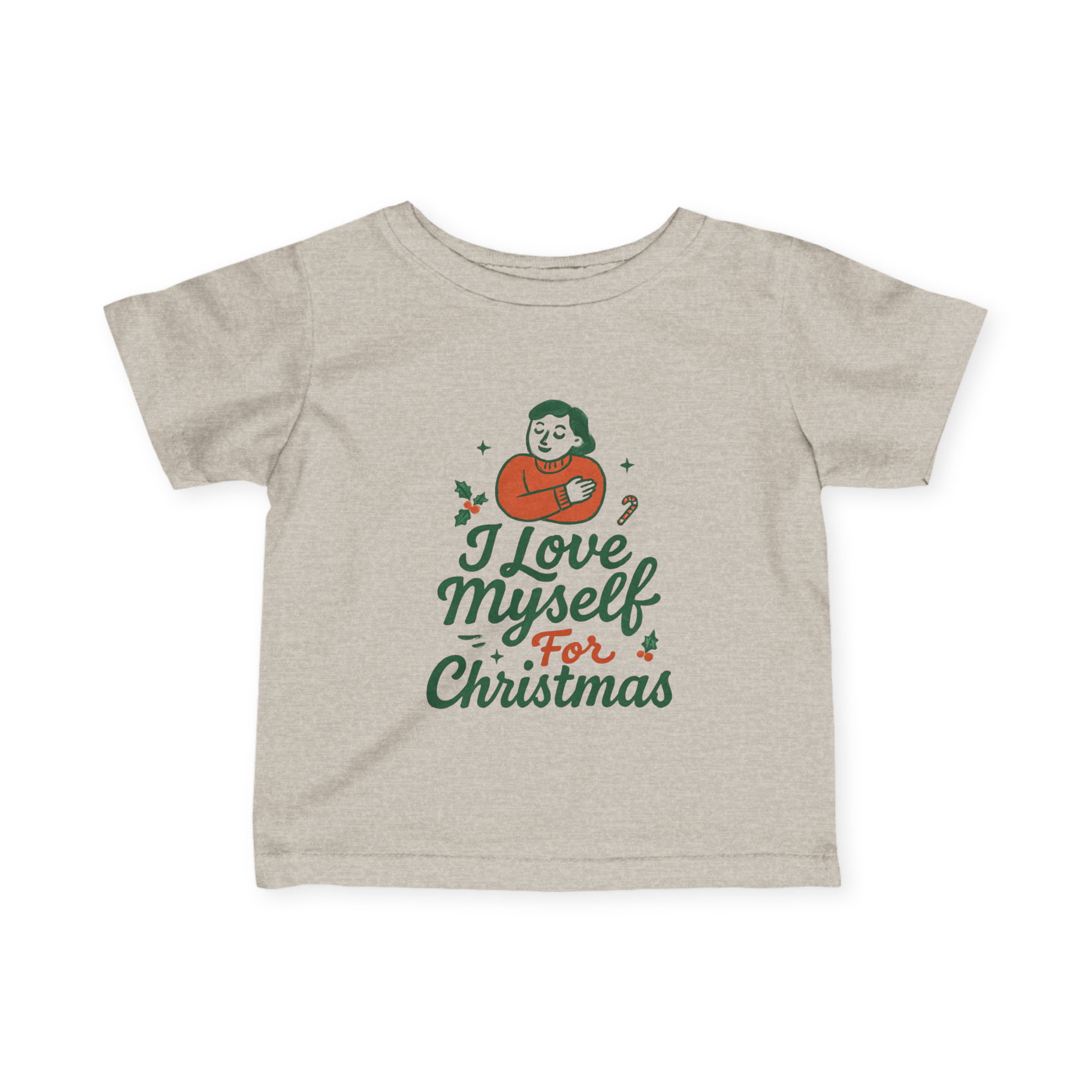 Infant I Love Myself for Christmas Fine Jersey Tee #11212025-1