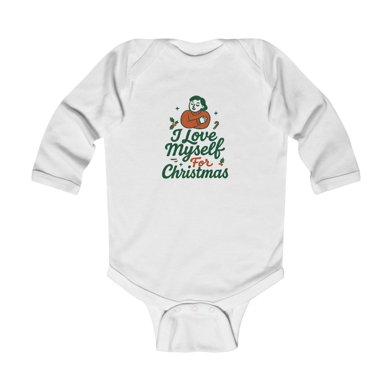 Infant I Love Myself for Christmas Bodysuit  #11212025-1
