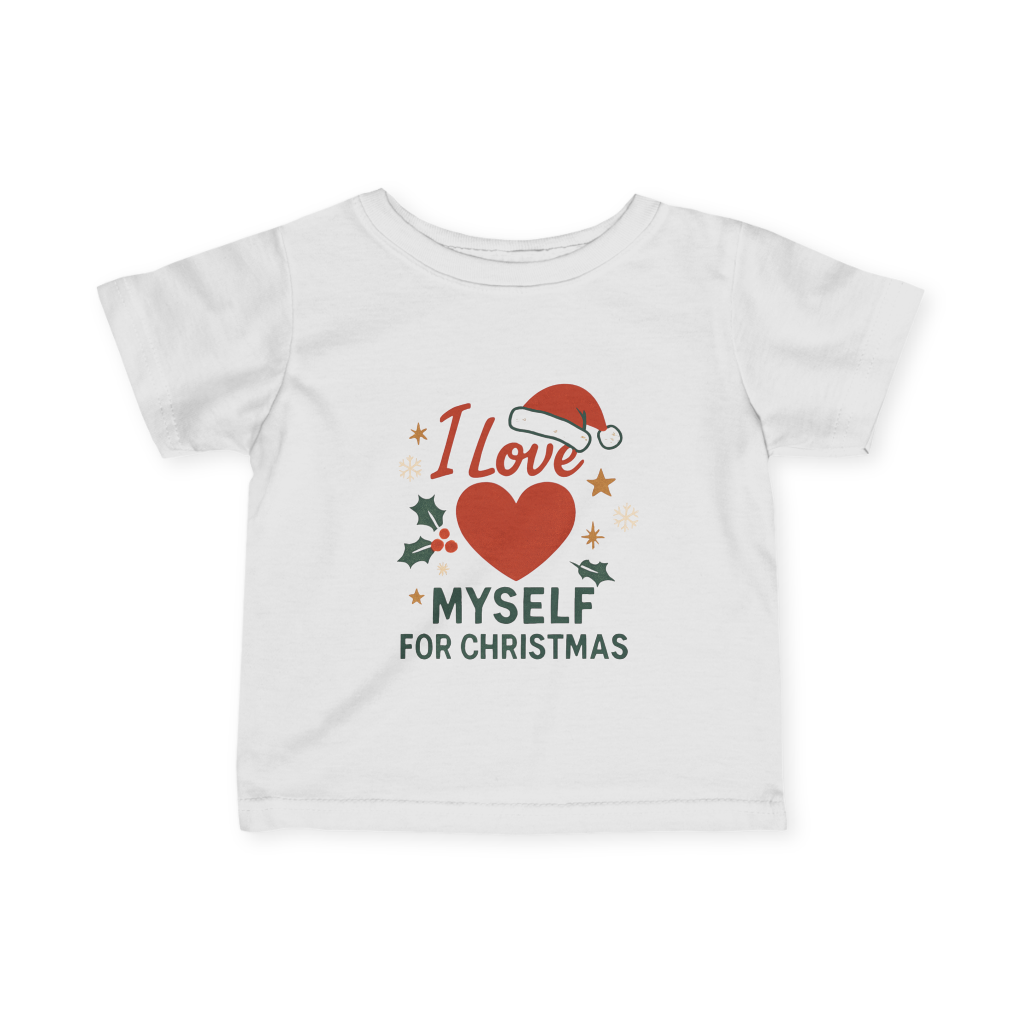 Infant I Love Myself for Christmas Fine Jersey Tee #11202025-2