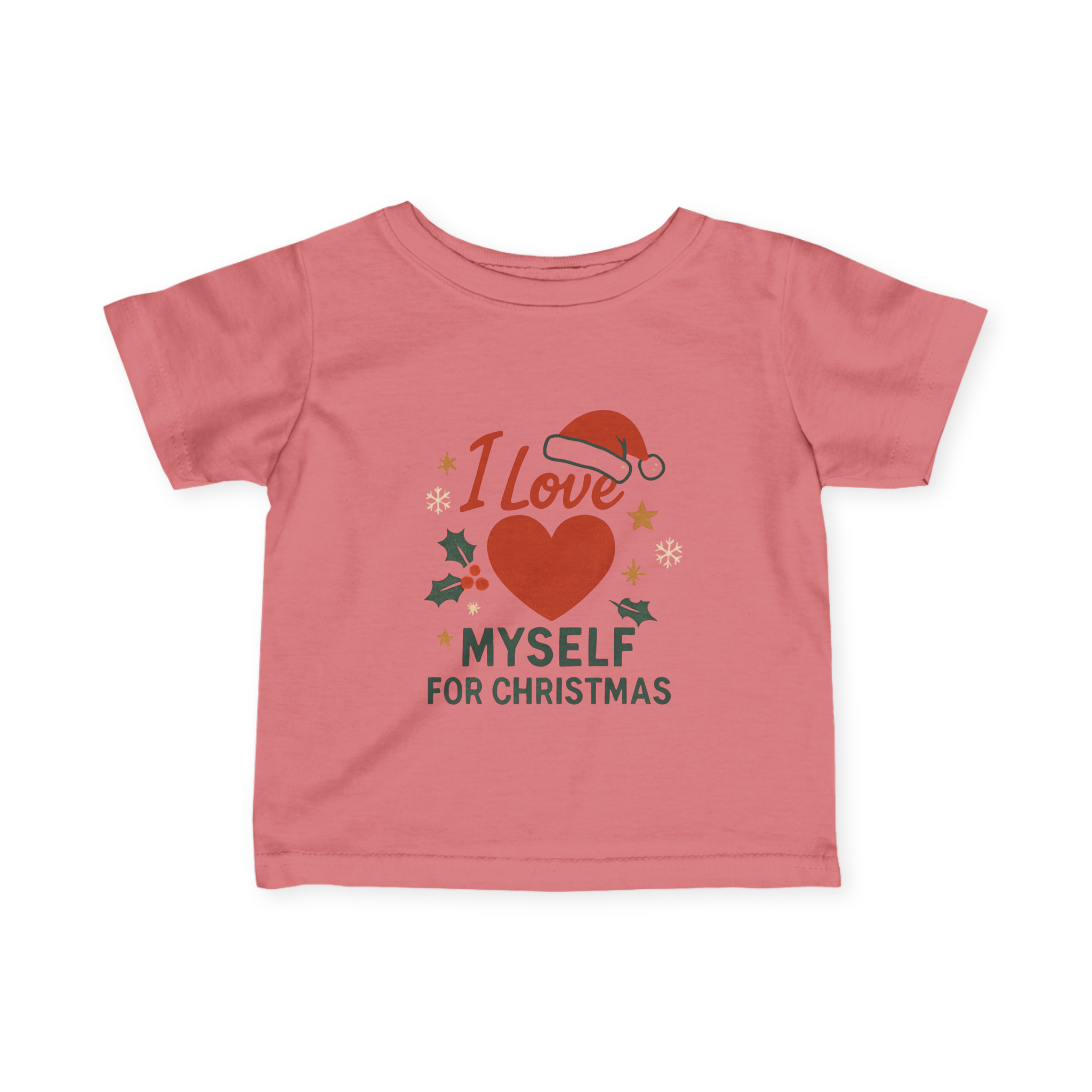 Infant I Love Myself for Christmas Fine Jersey Tee #11202025-2