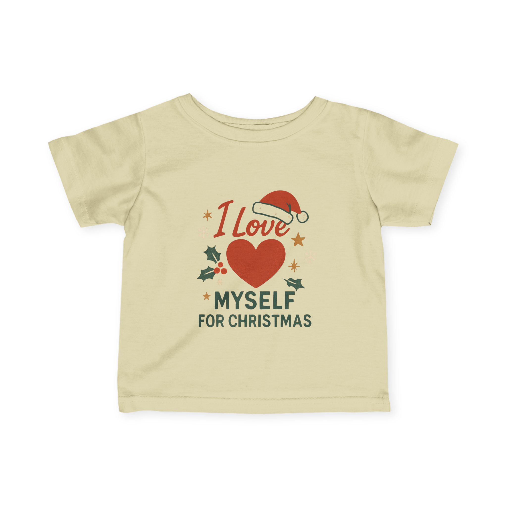 Infant I Love Myself for Christmas Fine Jersey Tee #11202025-2