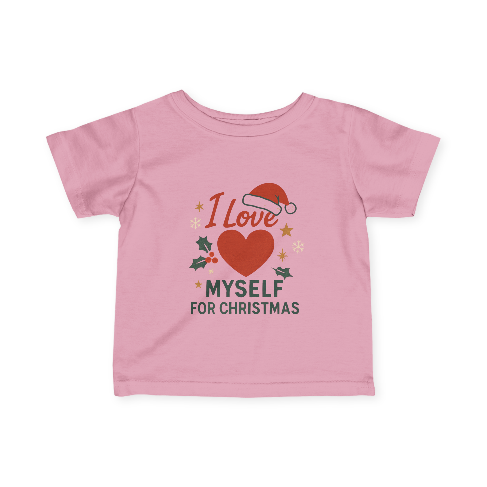 Infant I Love Myself for Christmas Fine Jersey Tee #11202025-2