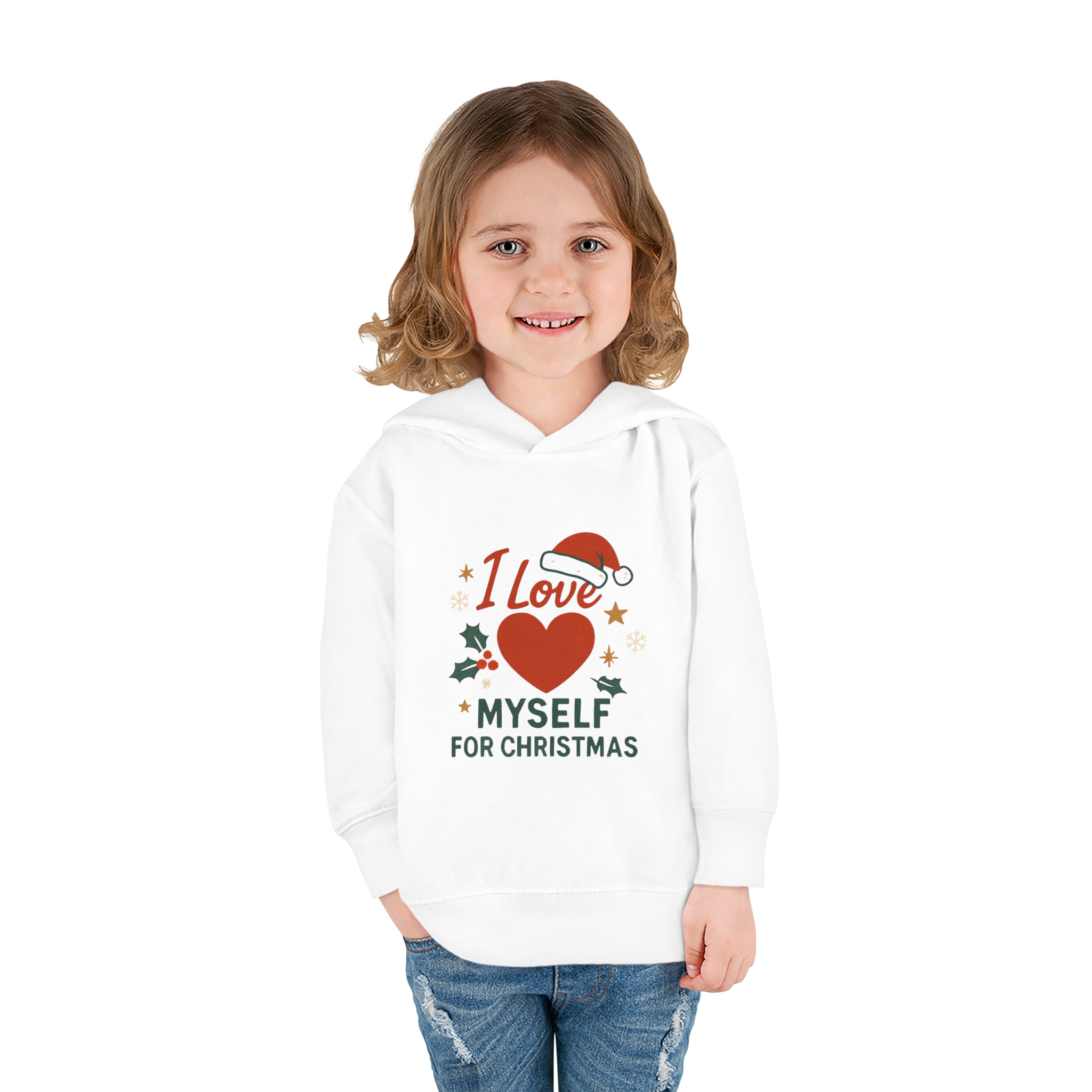 Toddler I Love Myself for Christmas Fleece Hoodie #11212025-2