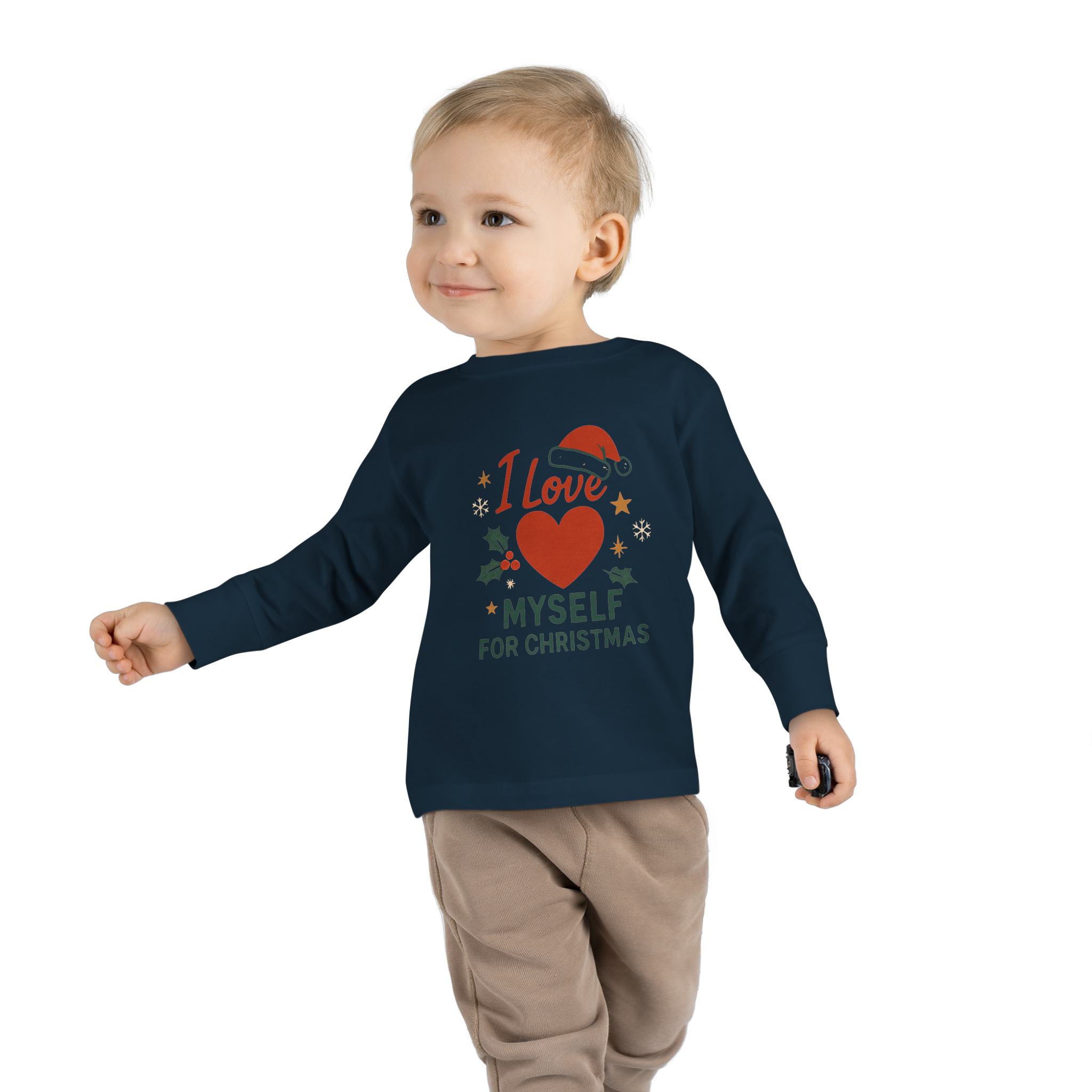 Toddler I Love Myself for Christmas Long Sleeve Tee #11212025-2