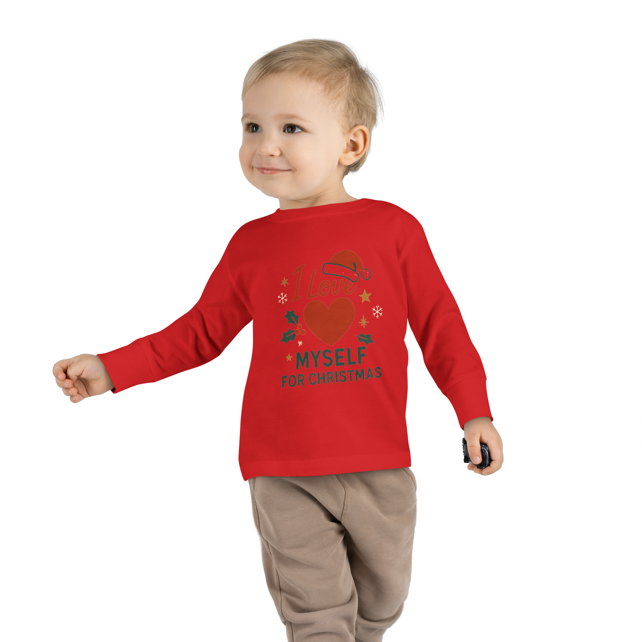 Toddler I Love Myself for Christmas Long Sleeve Tee #11212025-2