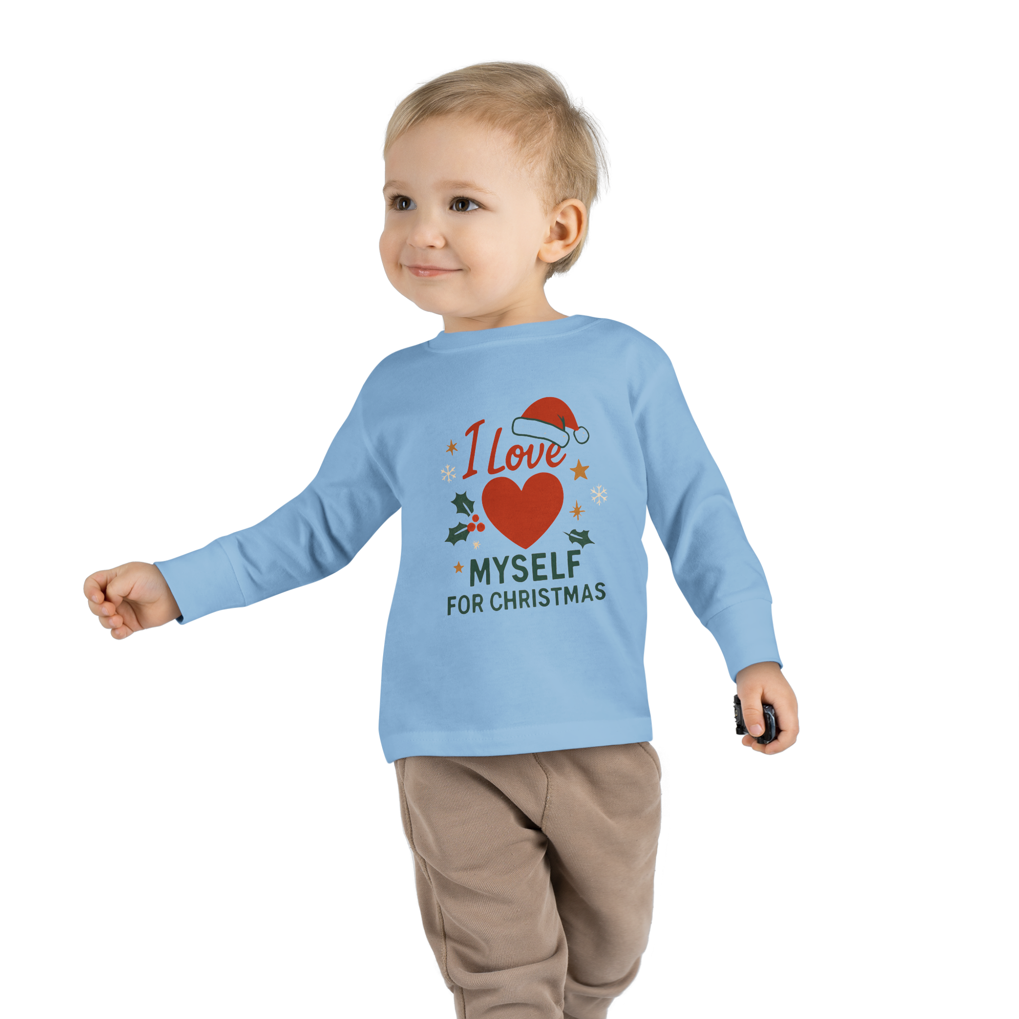 Toddler I Love Myself for Christmas Long Sleeve Tee #11212025-2