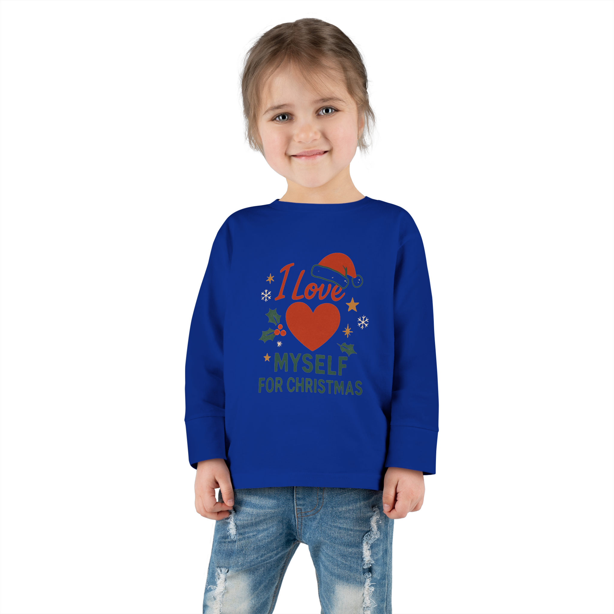 Toddler I Love Myself for Christmas Long Sleeve Tee #11212025-2