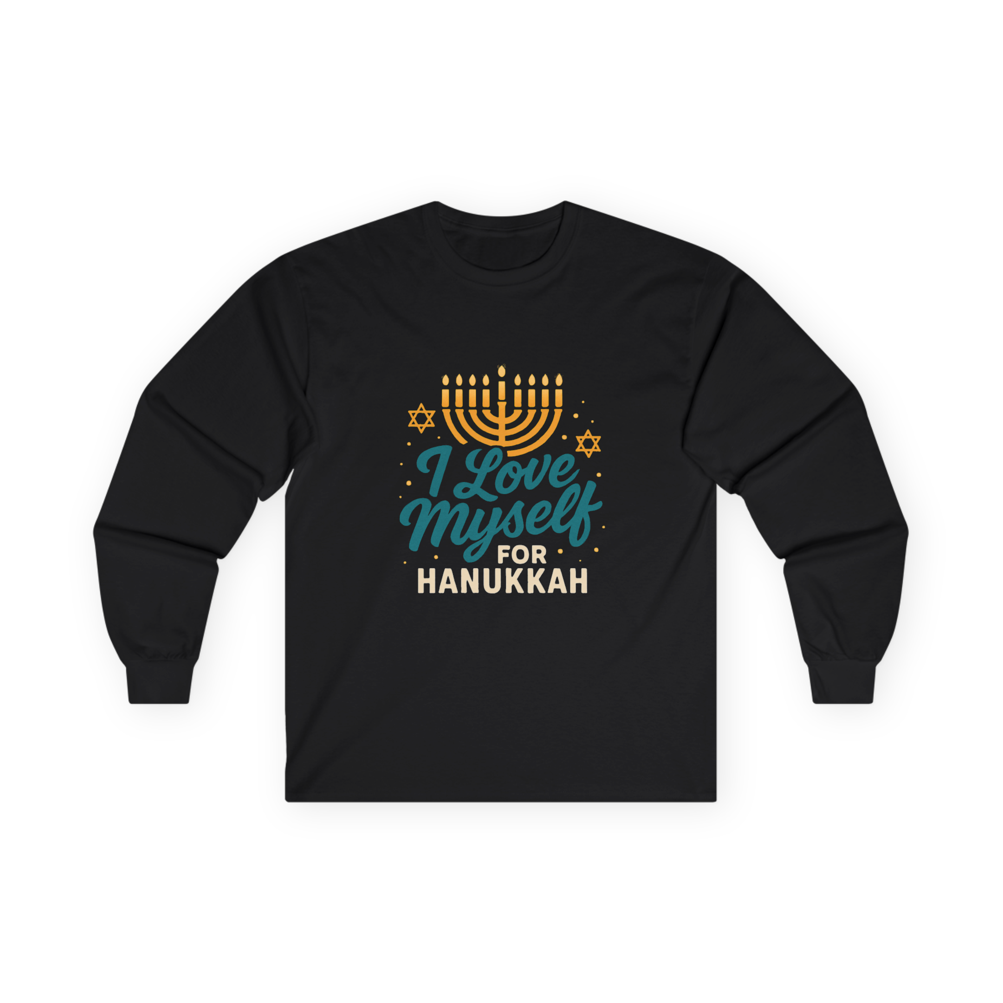 Adult I Love Myself For Hanukkah Long Sleeve Tee #11222025-2