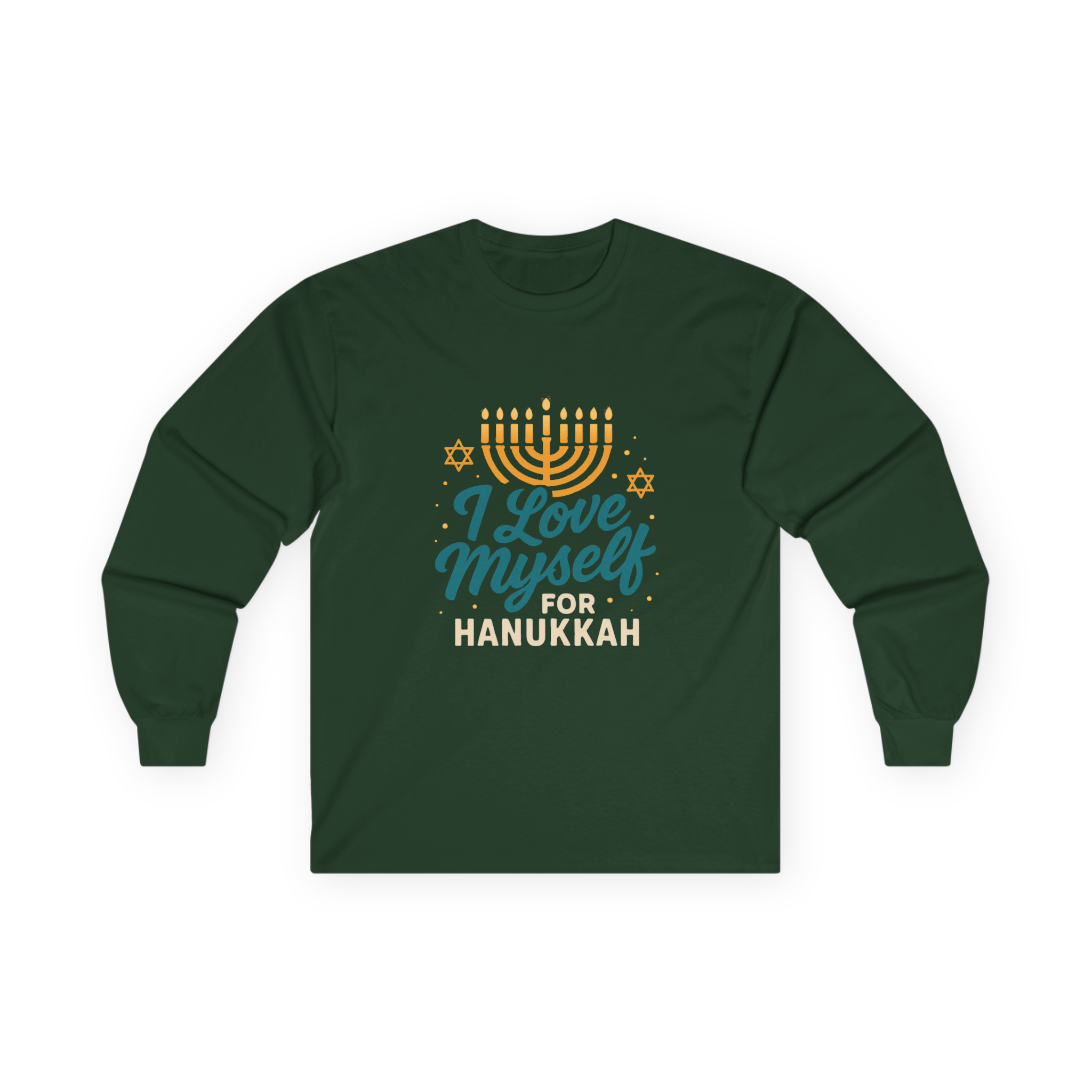 Adult I Love Myself For Hanukkah Long Sleeve Tee #11222025-2