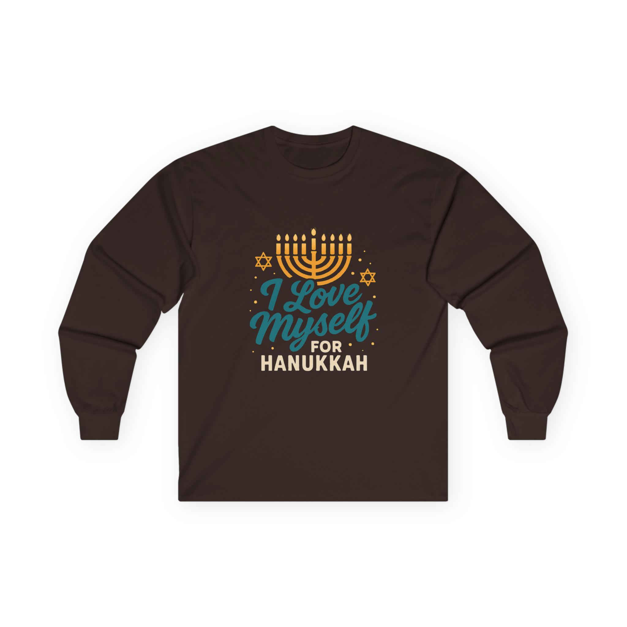 Adult I Love Myself For Hanukkah Long Sleeve Tee #11222025-2