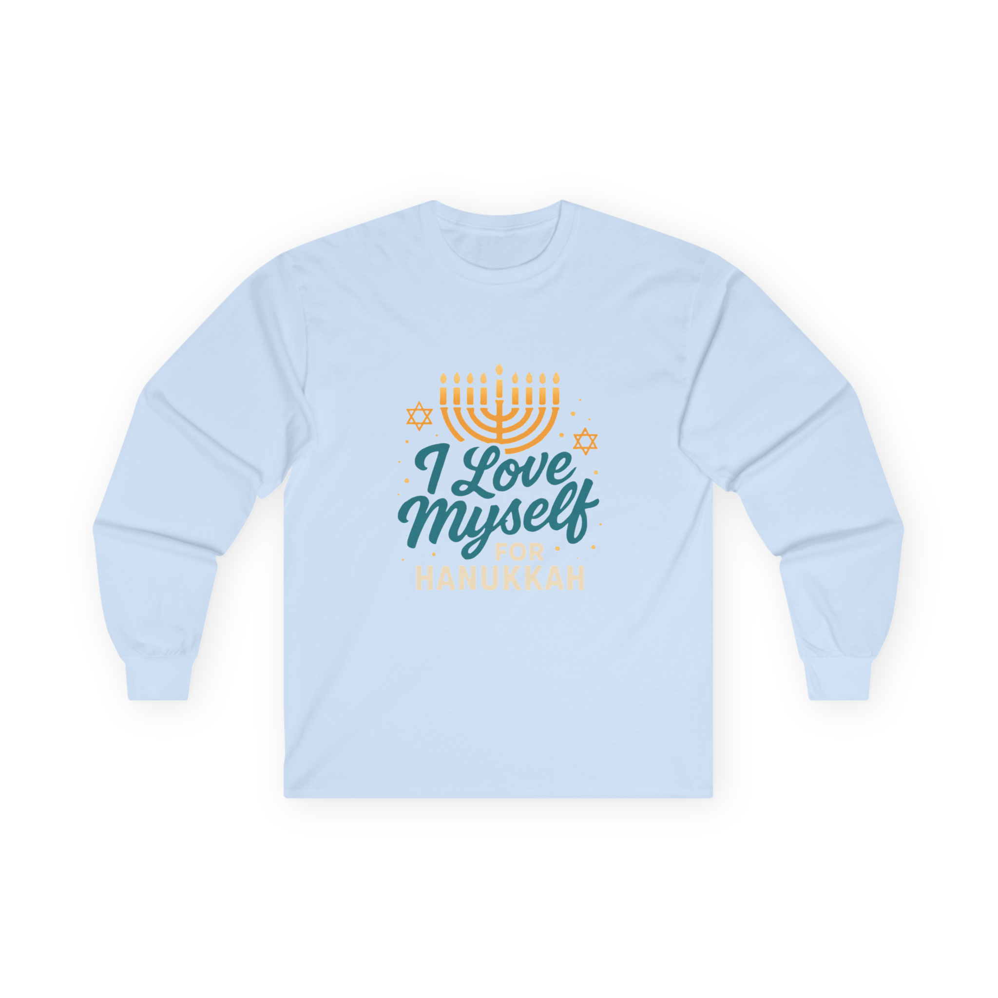 Adult I Love Myself For Hanukkah Long Sleeve Tee #11222025-2