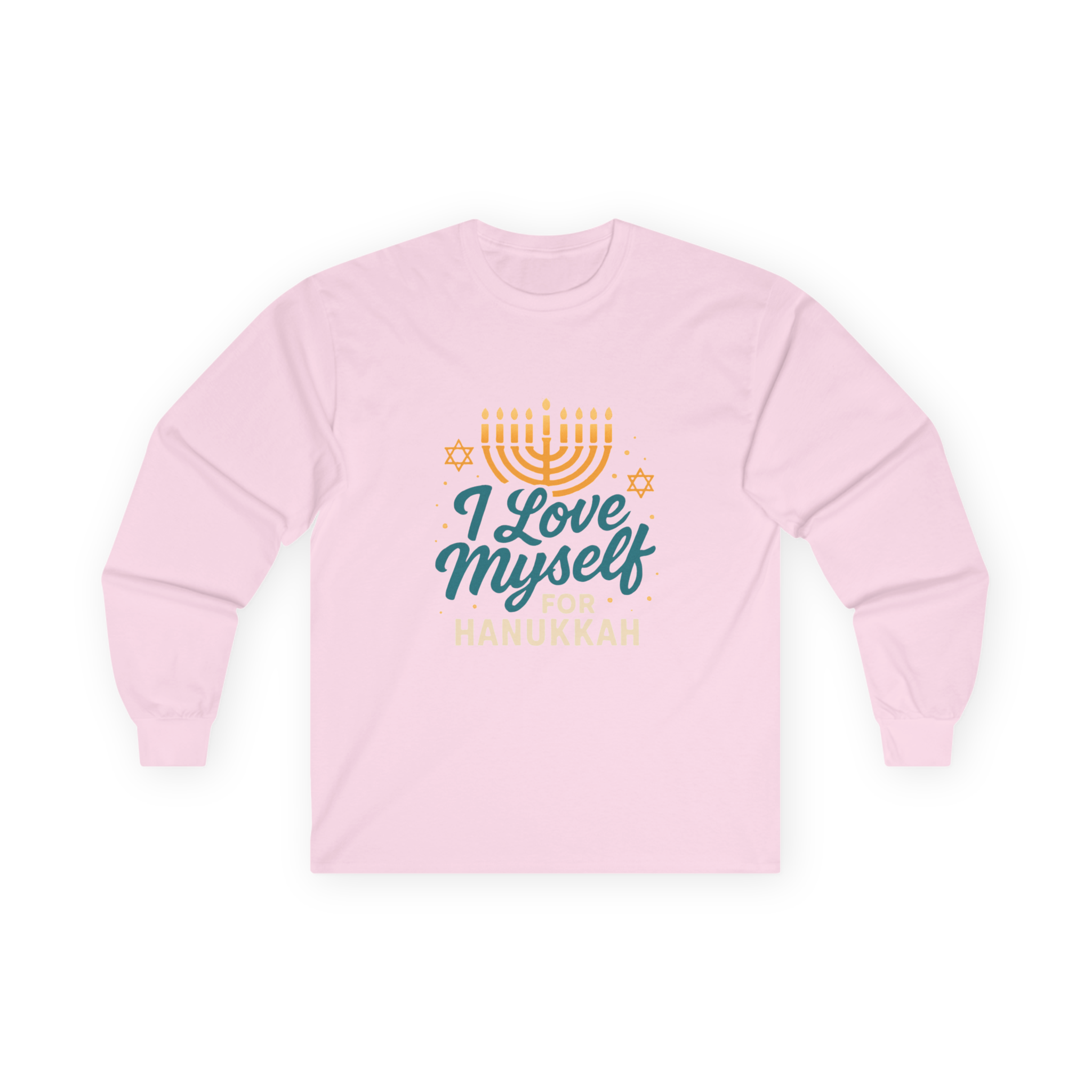 Adult I Love Myself For Hanukkah Long Sleeve Tee #11222025-2