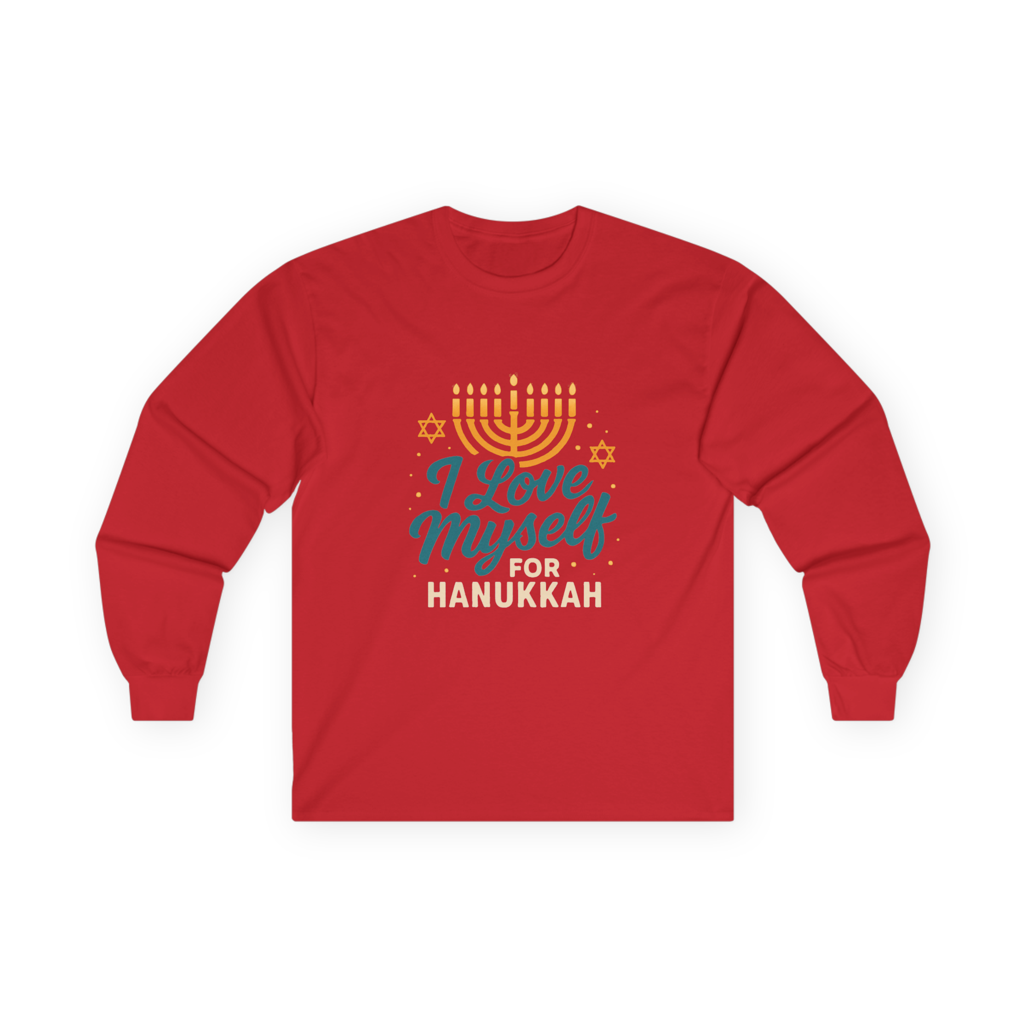 Adult I Love Myself For Hanukkah Long Sleeve Tee #11222025-2