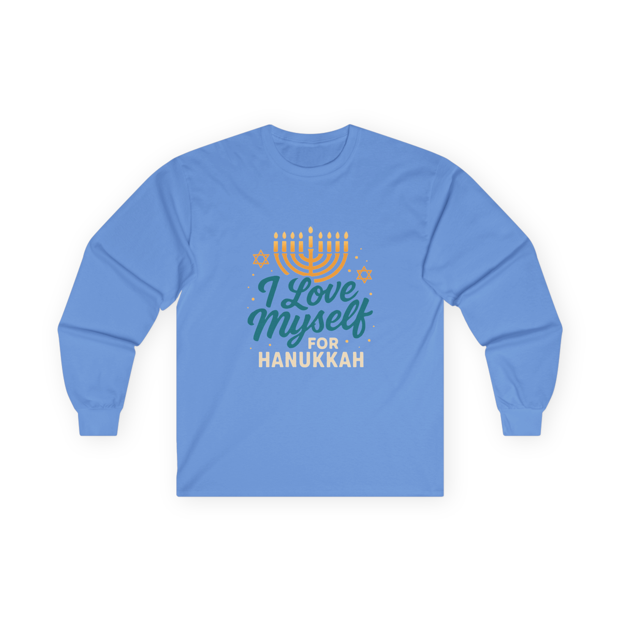 Adult I Love Myself For Hanukkah Long Sleeve Tee #11222025-2