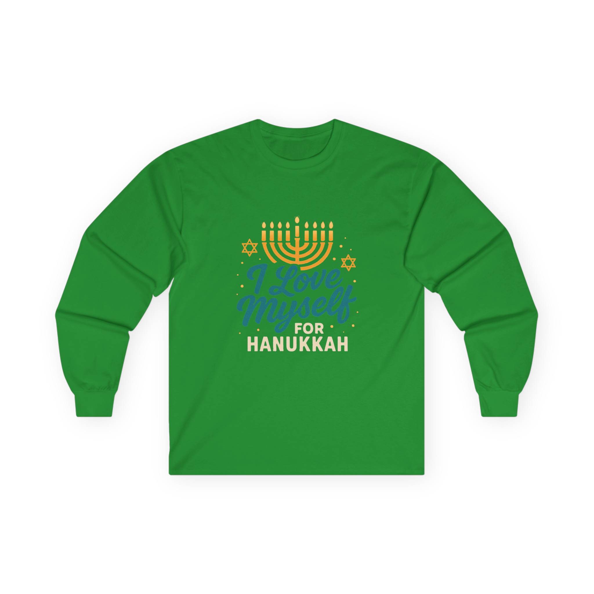 Adult I Love Myself For Hanukkah Long Sleeve Tee #11222025-2
